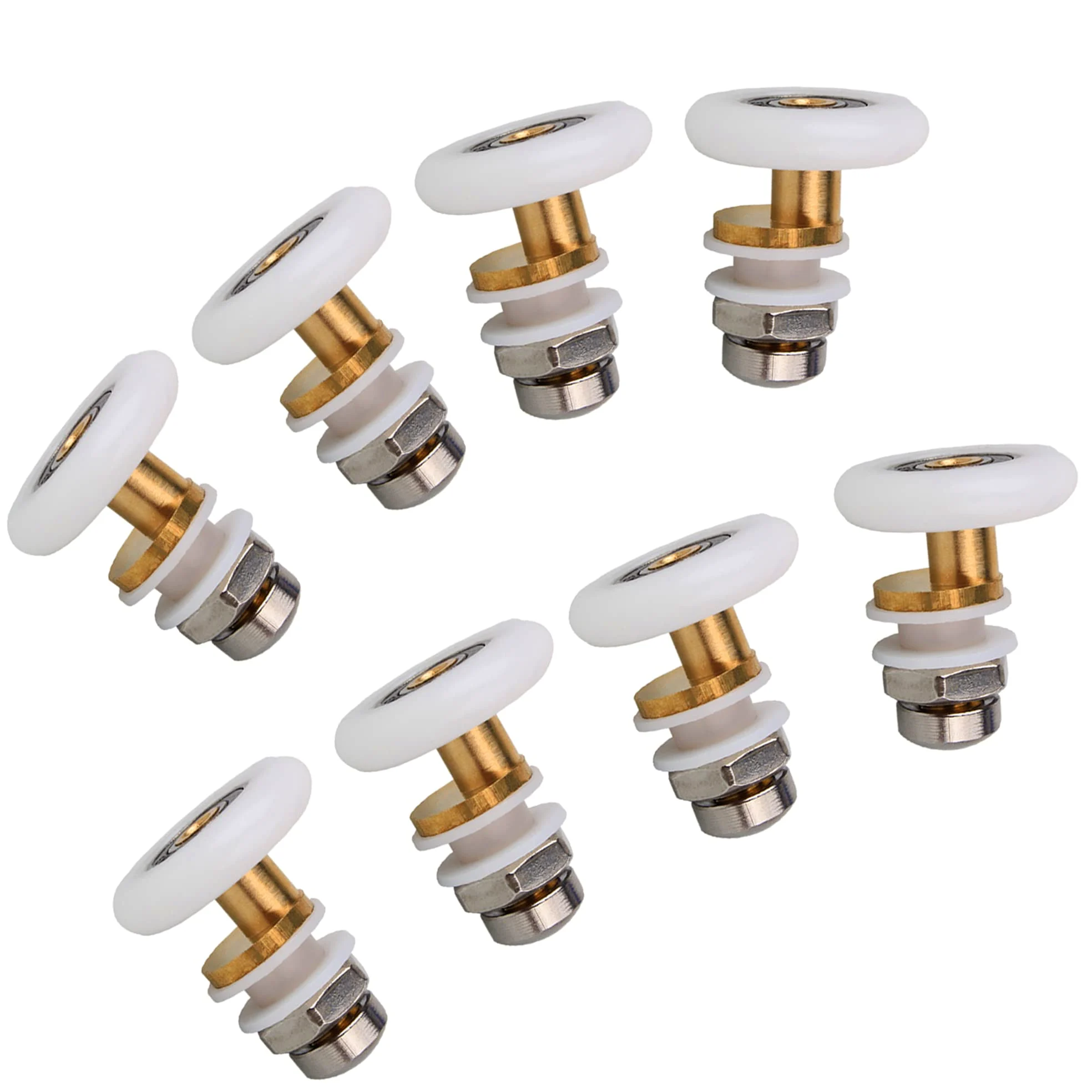 27mm Puertas de Ducha Ruedas Ruedas Corredor, 8PCS | 27mm Rodamientos Mampara Ducha Ruedas Mampara Ducha Ruedas Para Puerta de Ducha Para Puerta Corredera De Cristal Baño
