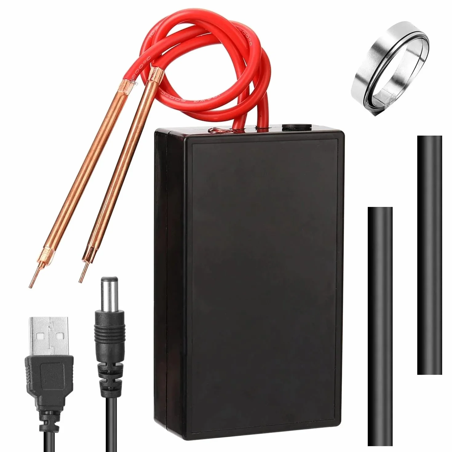 WANGCL 18650 Soldador por puntos de batería, Máquina de soldadura por puntos, Mini herramienta portátil de soldador por puntos Juego completo de bricolaje Soldadura por puntos Mini Herramienta