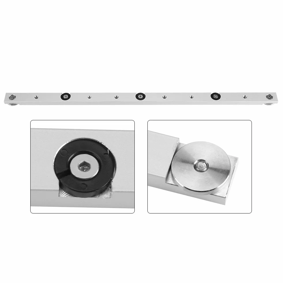 Fdit Barra de Inglete de Aleación de Aluminio Barra de Inglete Barra de Calibre Bar Sierra Herramienta de Trabajo de Madera de Varilla(450mm)