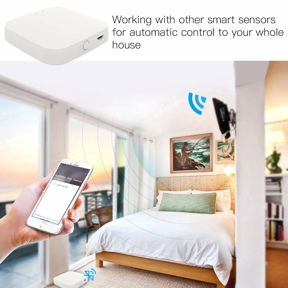 Puerta de enlace inalámbrica Smart WiFi para Tuya Bluetooth Smart MESH SIG Smart Gate Way Hub Bridge Wit para Smart Life APP 2.4G