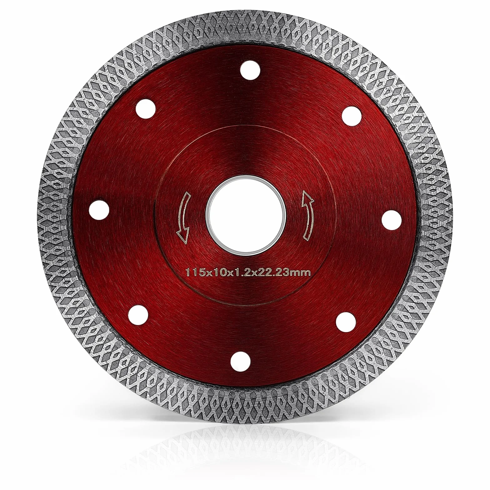 Flintronic Disco Diamante 115 mm, Disco Diamante Porcelanico Extrafino, disco de corte de diamante universal para corte de porcelánico, cerámica, granito y mármol tanto en seco como en húmedo