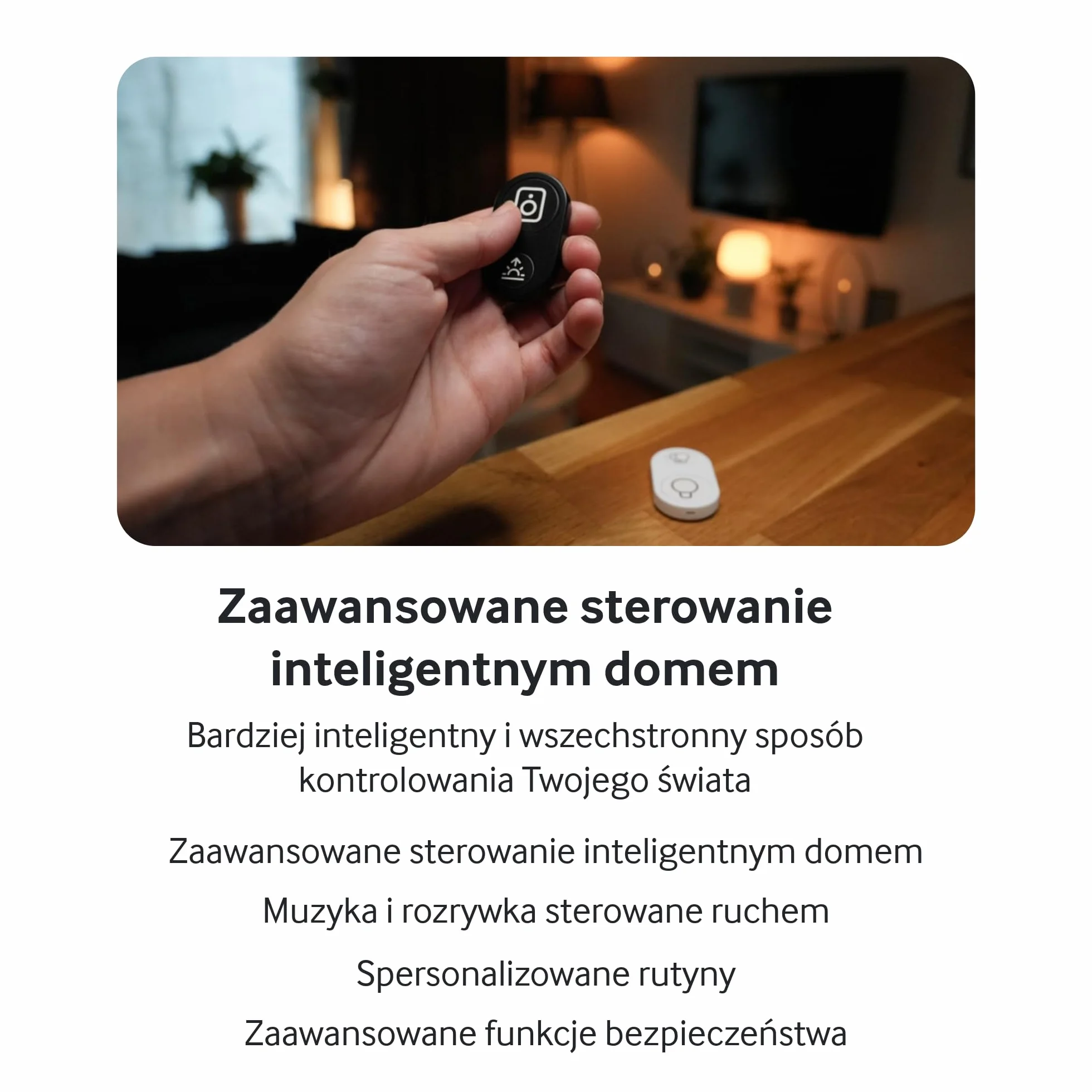 Flic Duo Controlador inteligente para el hogar Matter Alexa SmartThings Sonos Homey blanco