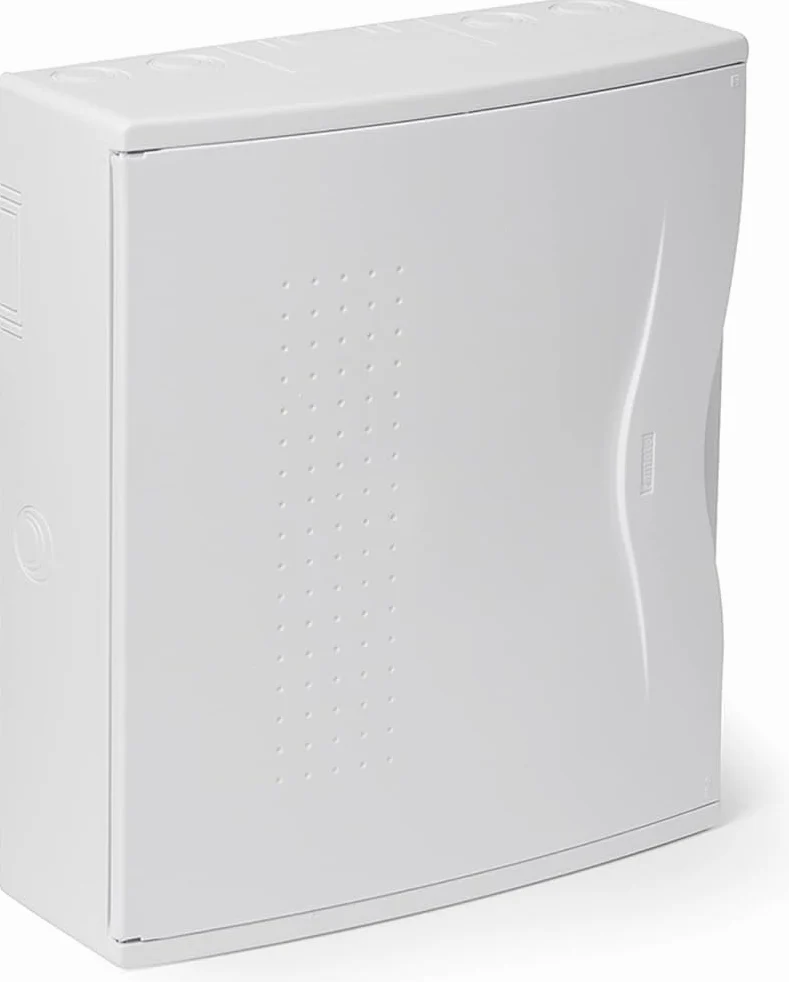 FAMATEL – Armario Nuova Superficie | IP40 | 24 Elementos | 351 x 305 x 112 mm | Puerta Opaca | Gris, Blanco