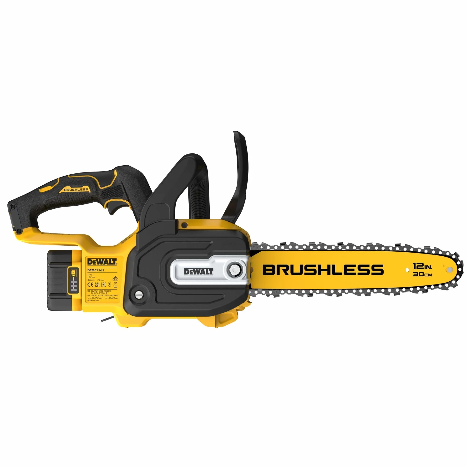 DEWALT Motosierra compacta sin escobillas XR 18V 30 cm 5Ah DCMCS565P1-QW