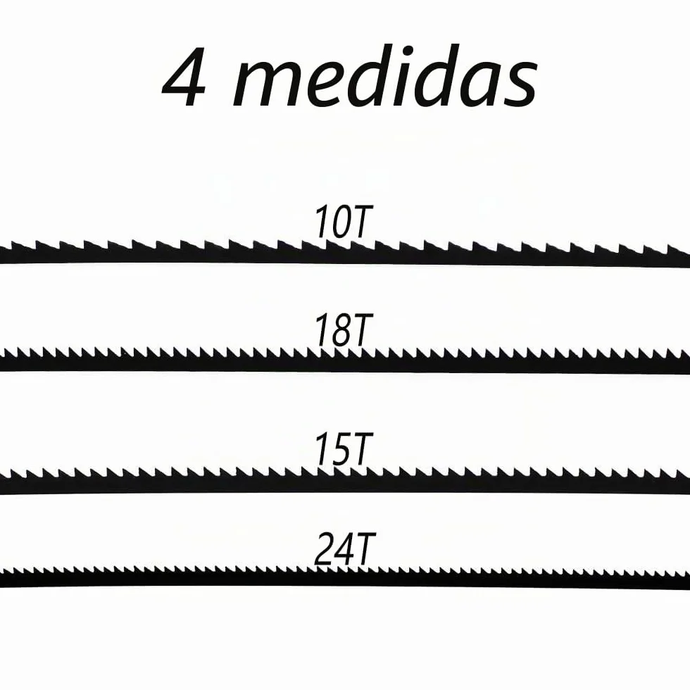 24 Piezas 133mm Hojas de Sierra de Marquetería 10/15/18/24 Dientes Corte Fino Madera PVC Espuma