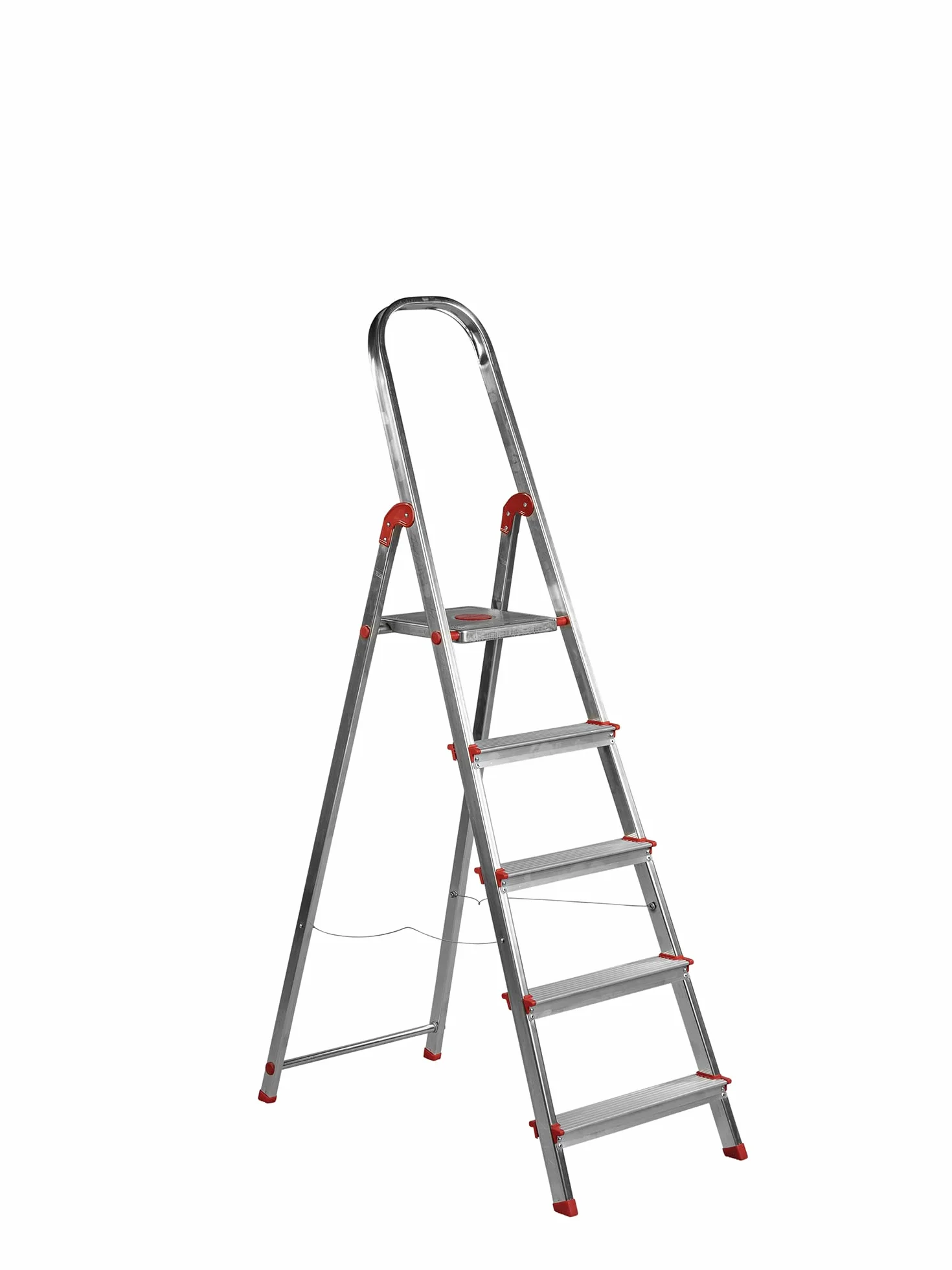 Escalera Aluminio Rolser Unica 5 Peldaños. Certificada según Norma Europea EN-131 para Uso doméstico y Profesional.
