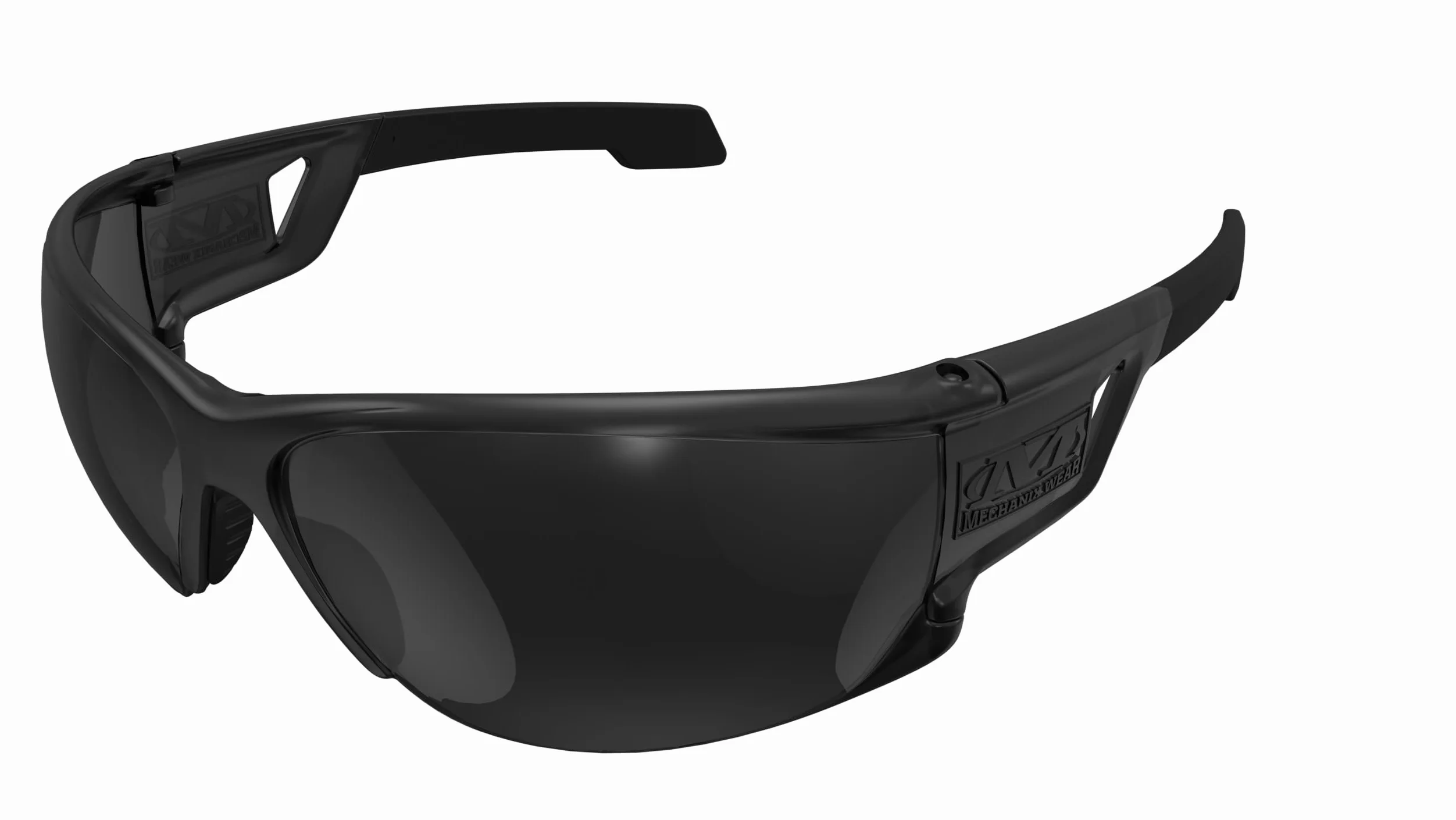 Mechanix Wear Gafas de seguridad Tactical Type-N (talla única, negro ahumado/ahumado)