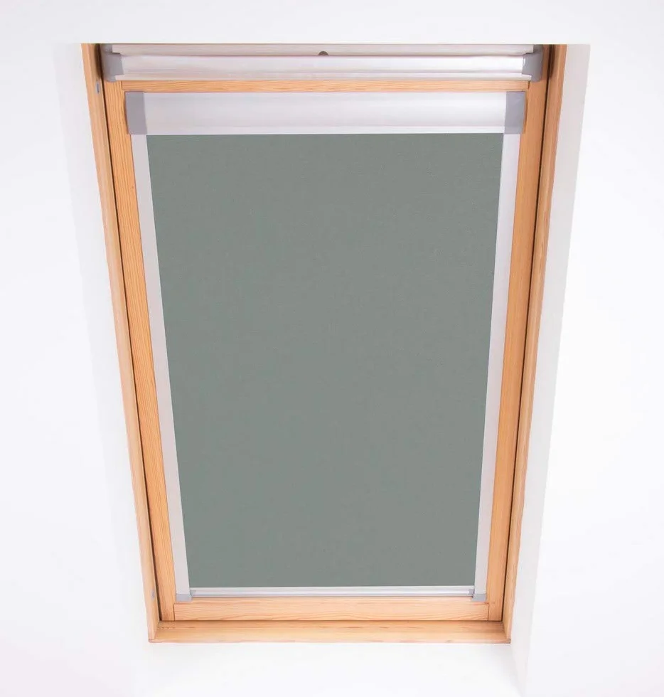 Bloc Skylight Blind Bloque tragaluz Estor UK04 para Velux Ventanas de Techo Blockout, Peltre