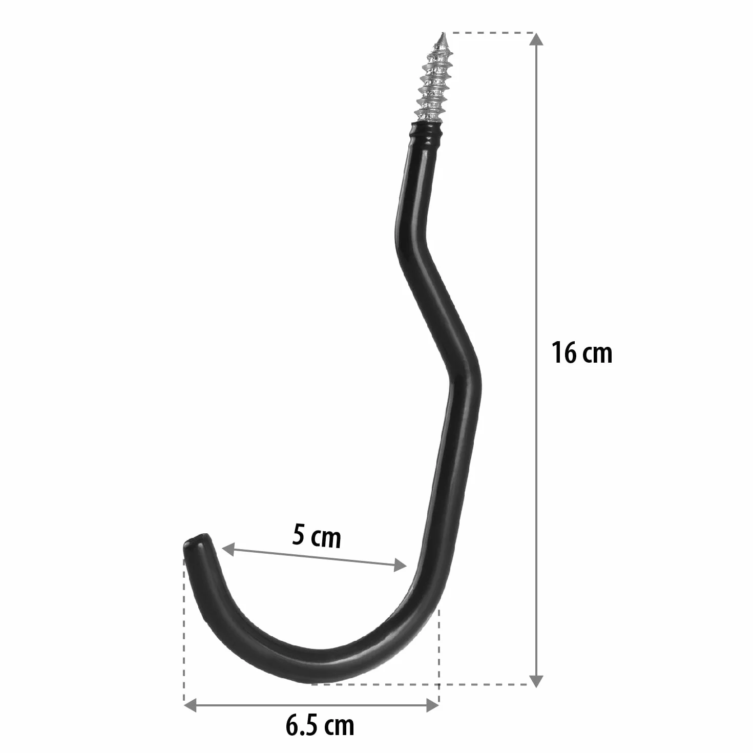 Maclean Pack de 2 Ganchos de Techo Soporte para Bicicletas, Acero Recubrimiento de Caucho, 10 kg