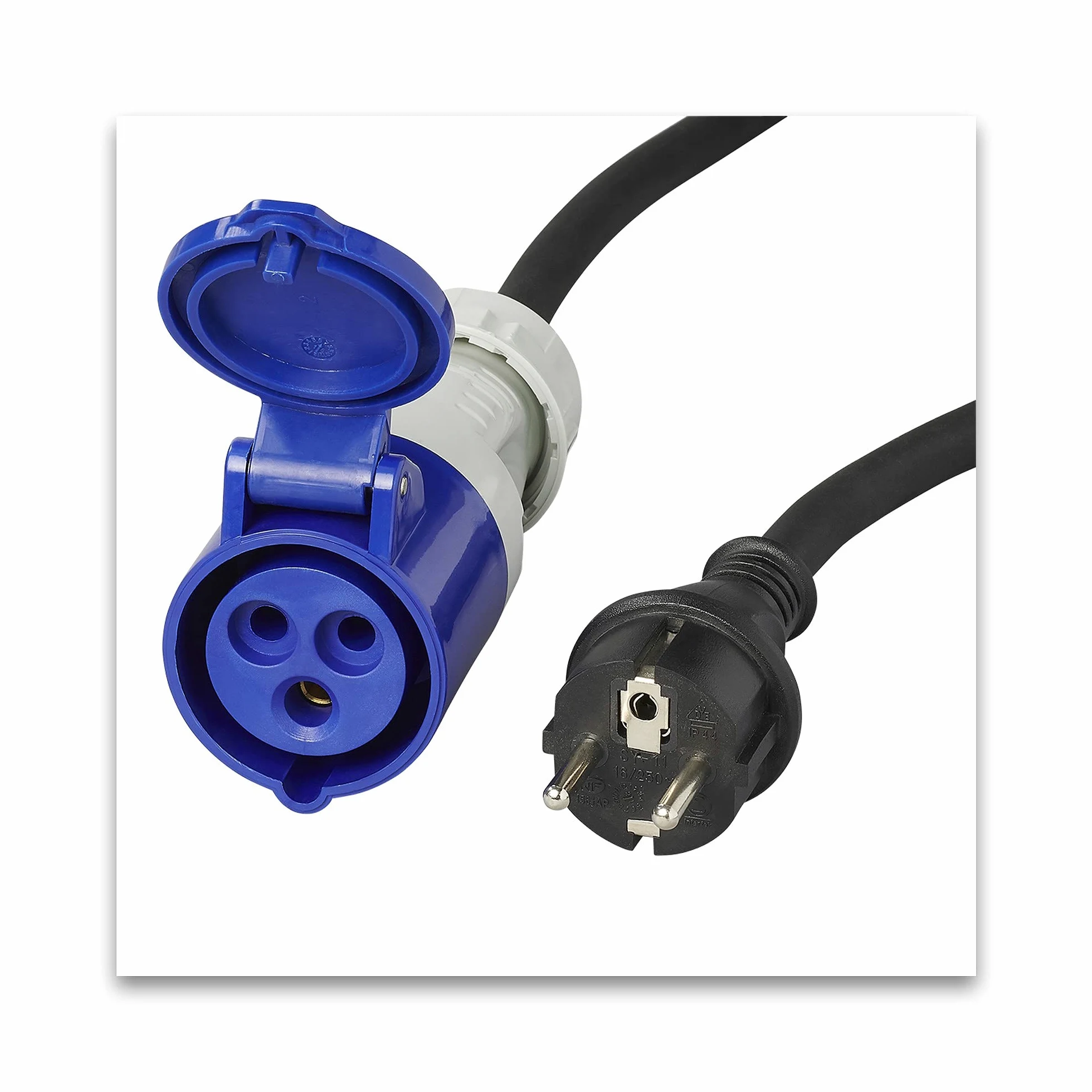 ProPlus Cable Adaptador 150 cm 3 x 2,5 mm² de Enchufe Schuko a CEE
