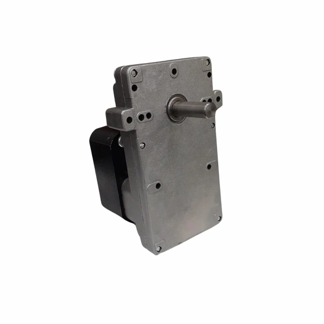 Motorreductor Kenta K9115062 par nominal 25 Nm, absorción 28 W, velocidad 2 rpm, rotación horaria, diámetro del eje 8,5 mm, paquete de láminas de 30 mm, alimentación 220 V CA - 50/60 Hz