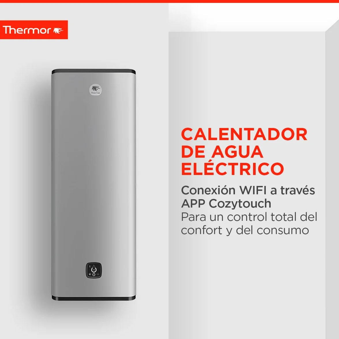 Thermor Termo Eléctrico Onix Connect Calentador de Agua 50L 2250/1000W WiFi