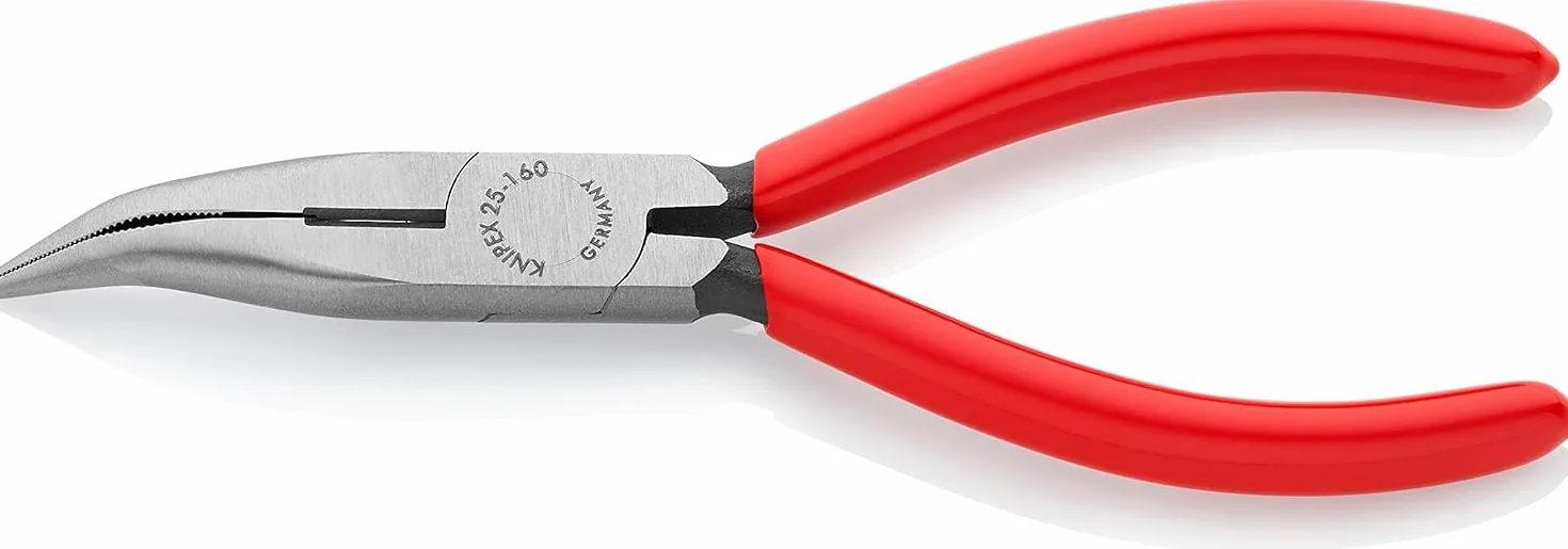 KNIPEX Alicate de montaje (alicate de radio) recubiertos de plástico 160 mm, 25 21 160