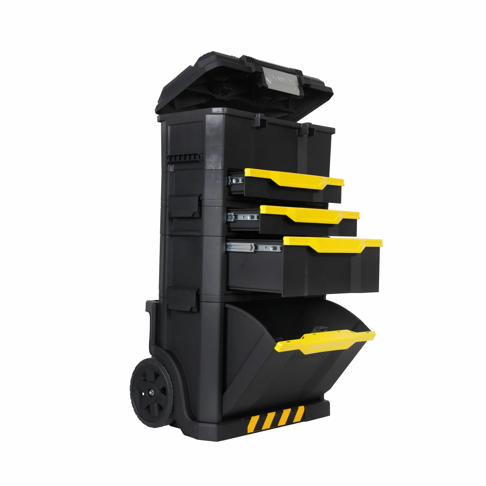 STANLEY Modular Taller Rodante 3 en 1 con Ruedas, Asa Telescópica, 35 kg