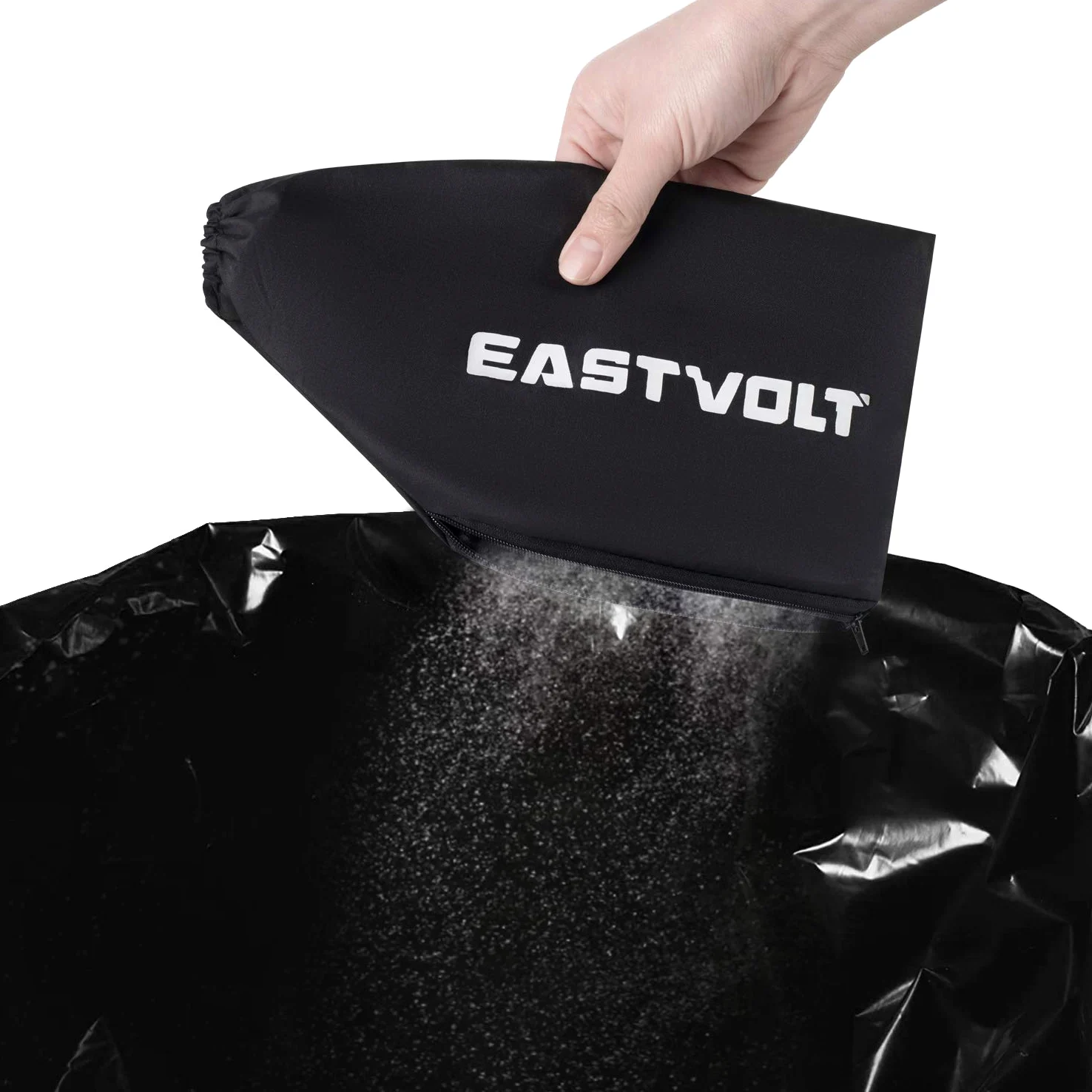 Eastvolt Lijadora de banda de 7 amperios 200-360 RPM con 6 velocidades variables, lijadora de banda de 3 x 18 pulgadas con 20 correas de lijado, abrazaderas de tornillo, bolsa de polvo