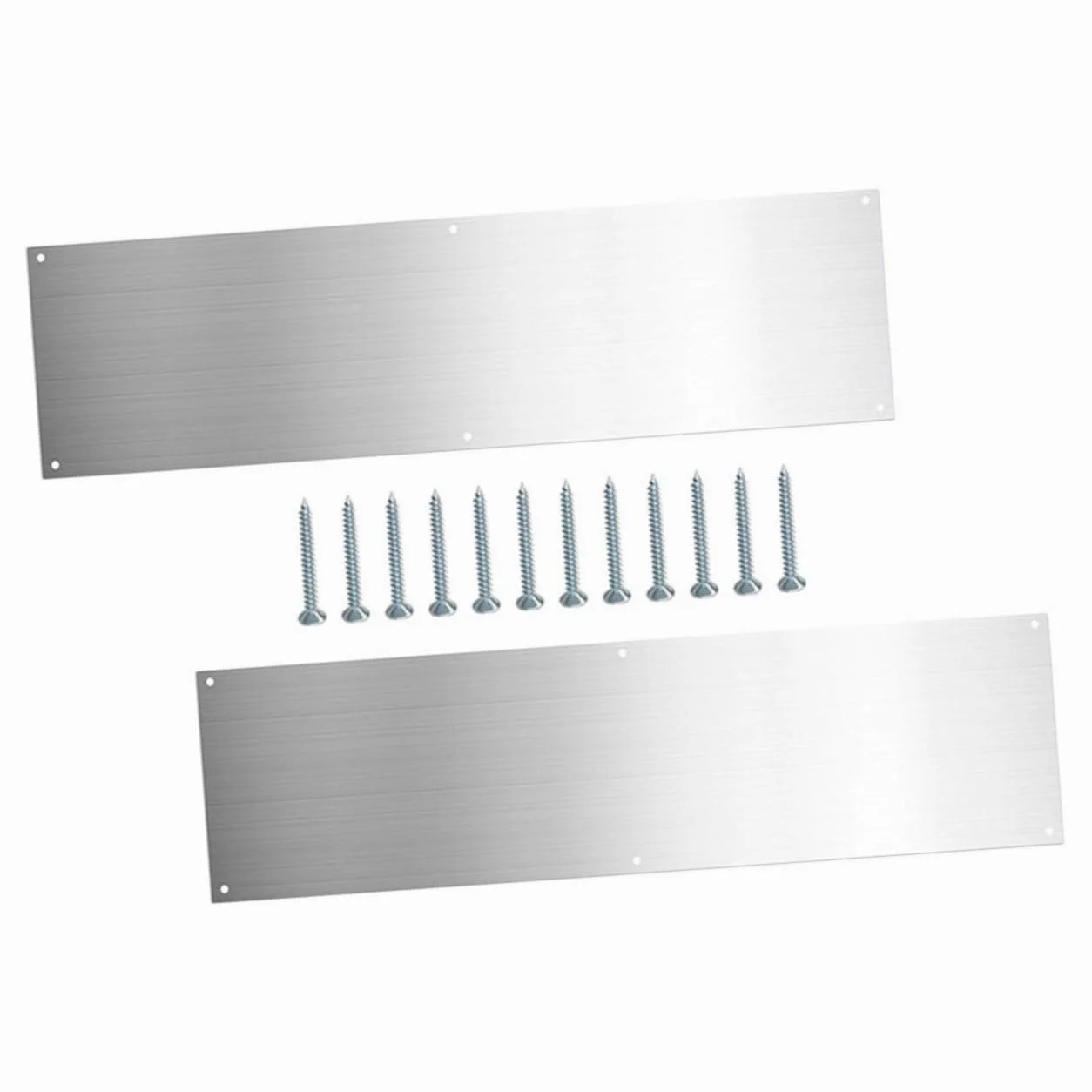 HOMSFOU 1 Juego Protector De Panel De Puerta Placa De La Puerta Tablero De Puerta Barrido De Puerta Metálica Placa De Empuje De La Puerta Portero Acero Inoxidable Placa De Refuerzo