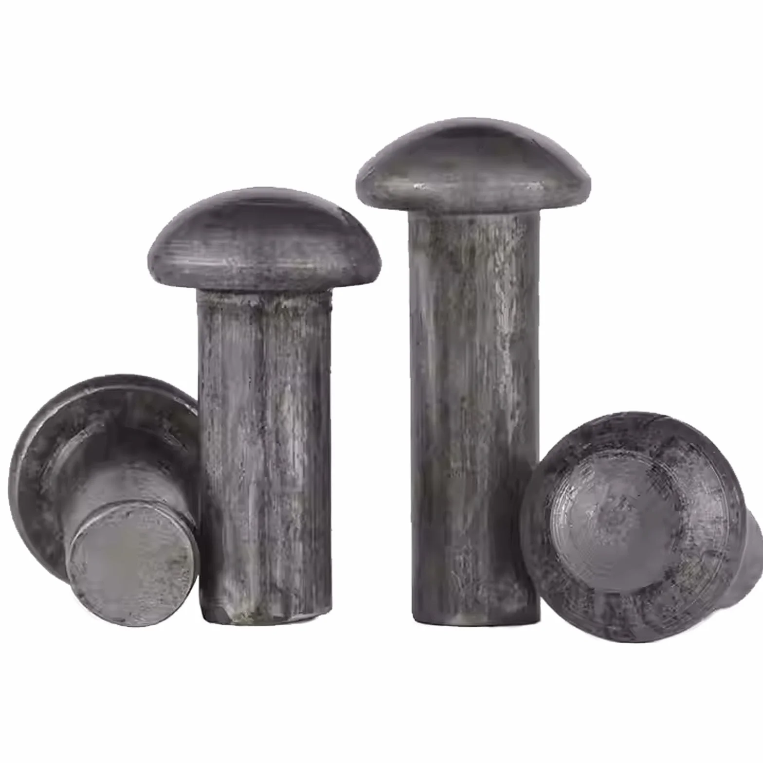 Remaches de cabeza redonda, remaches de cabeza semicircular de hierro macizo, aptos para uso industrial, paquete de 1 kg (M6*50)