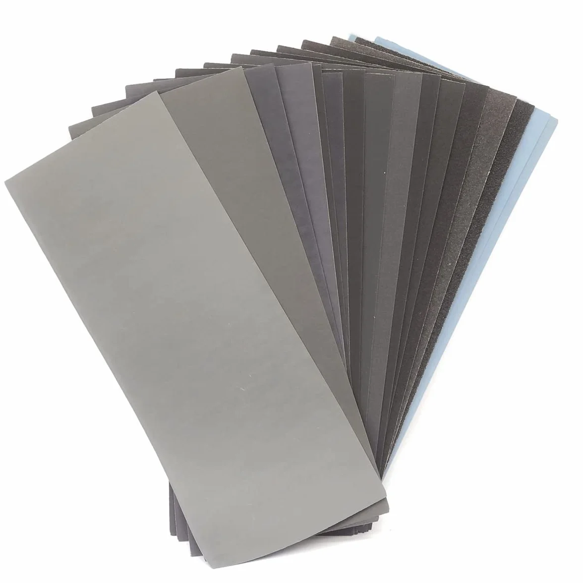 Kit de papel de lija. Papel de lija ultrafino de grano 120 a 10000, 17 tipos de granos, adecuado para lijado de metal, madera, plástico y automóviles (9 x 3,6 pulgadas17 hojas) FEIHU