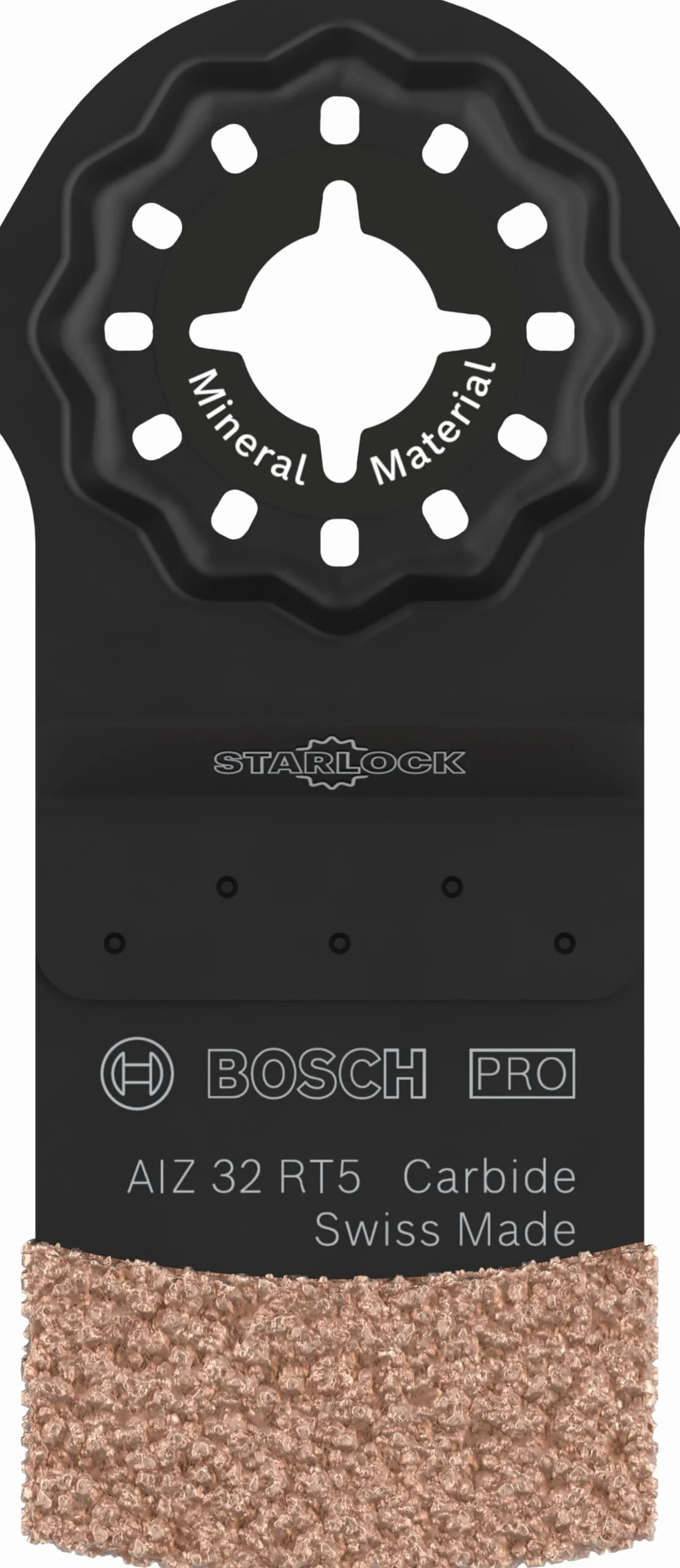 Bosch 1x Hoja multiherramienta PRO Multi Material AIZ 32 RT5 (para Mortero, Hormigón celular, Anchura 32 mm, Professional Accesorios Multiherramienta)