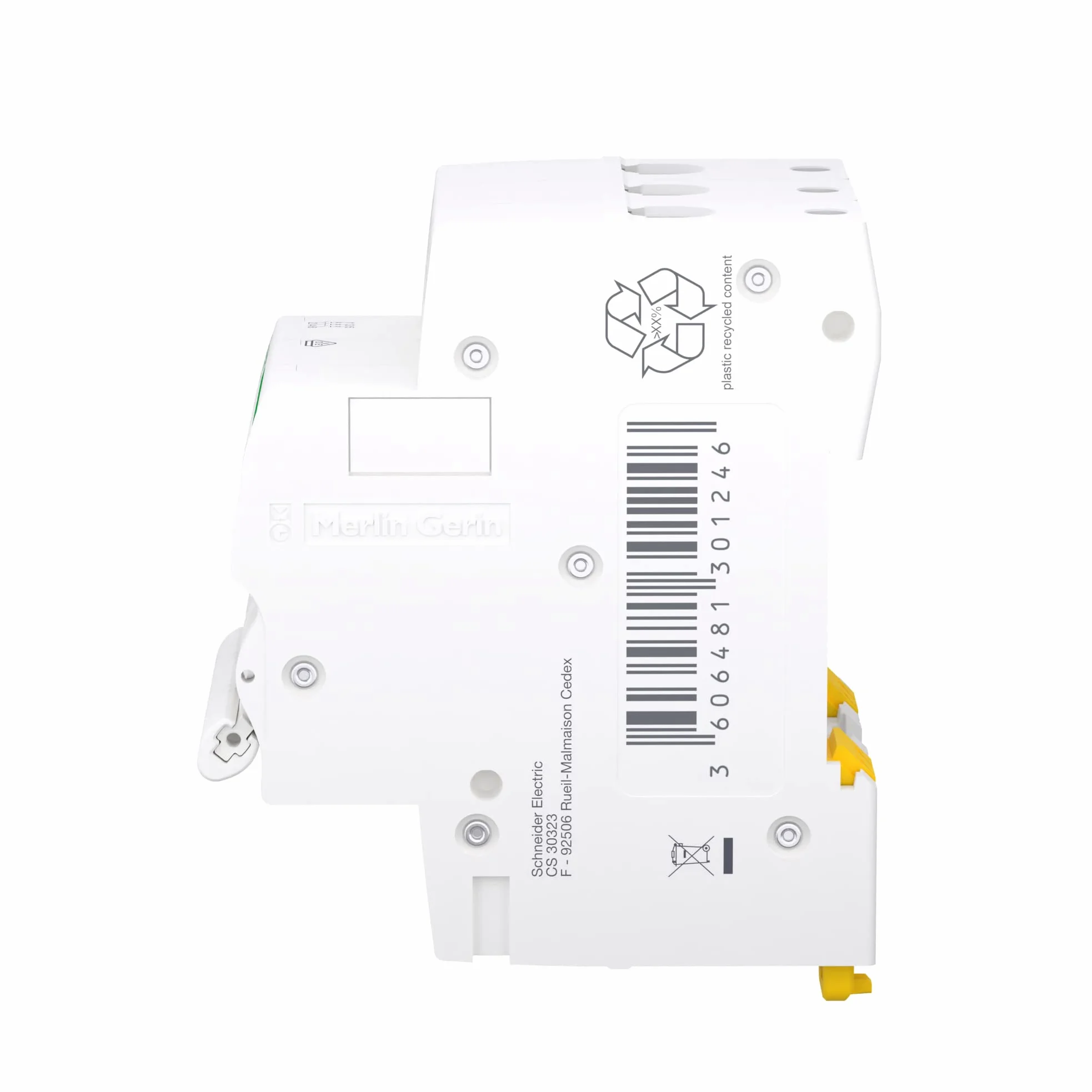 Schneider Electric Disyuntor RESI9 3P 16A C 6KA, R9F24316, 3 polos
