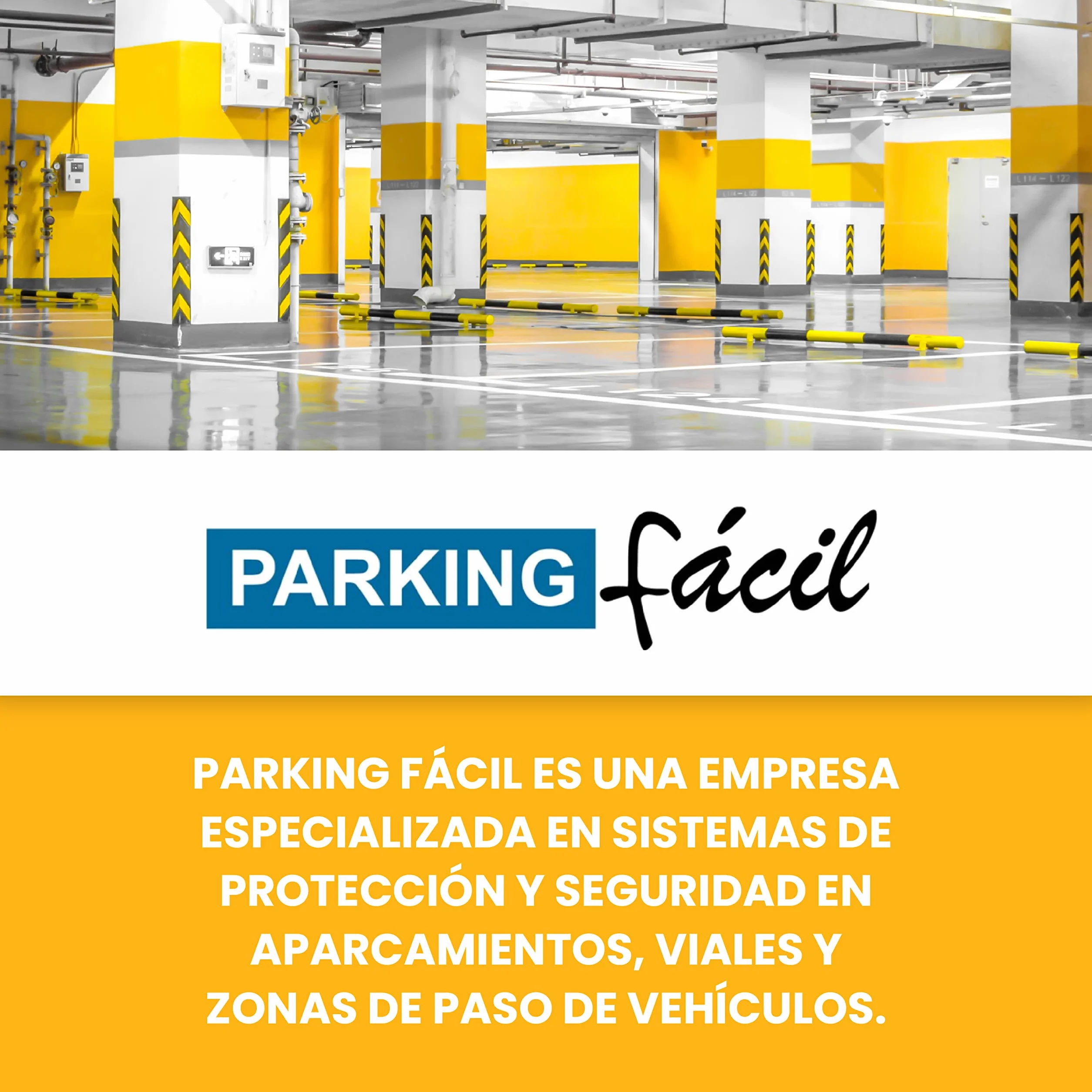 PARKING FACIL | Cono de Señalización de PVC Flexible | Elementos de Balizamiento | Cono de Tráfico | Elementos de Seguridad Vial | Tamaño: 45 cm | 1 Unidad
