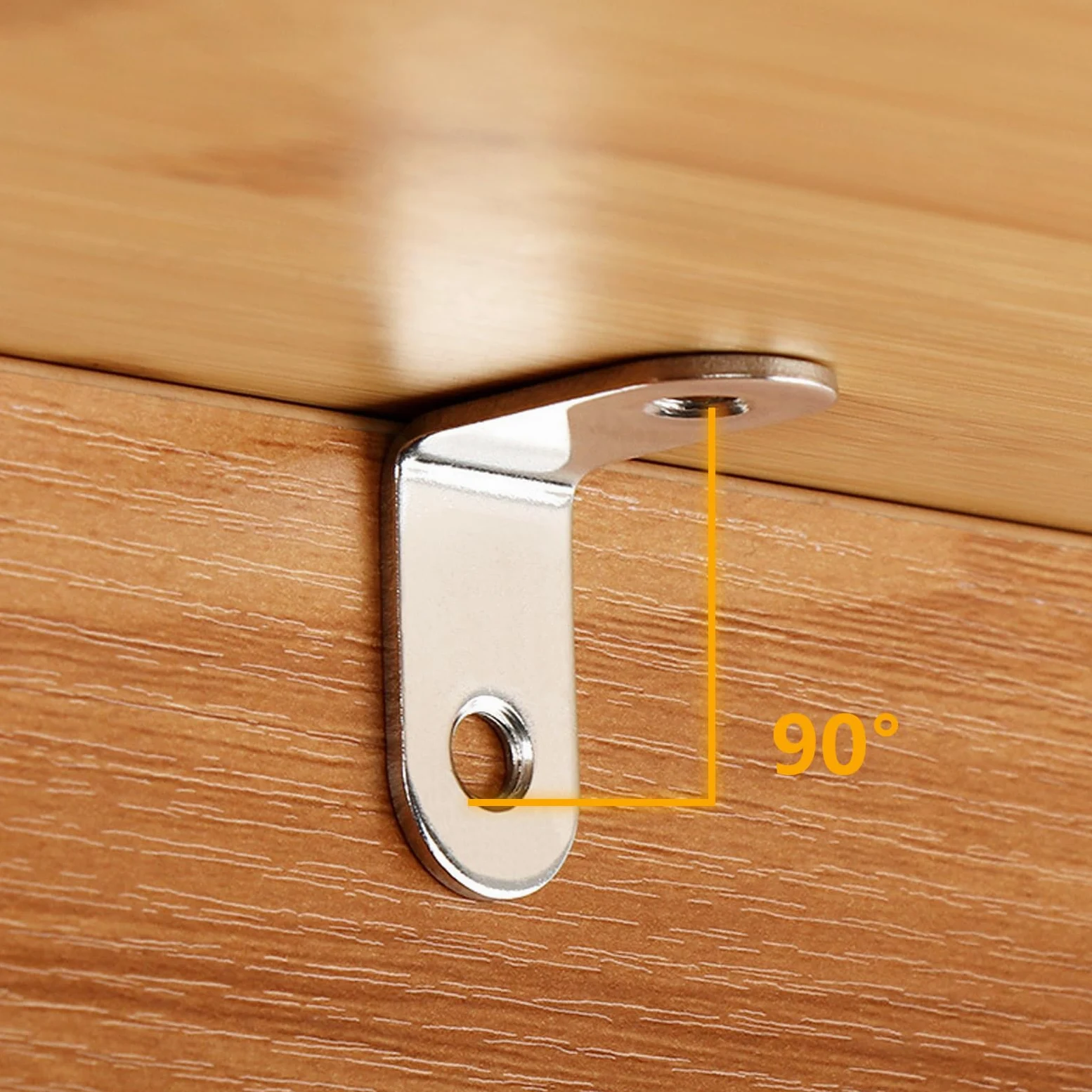 40 Piezas Escuadras Metalicas 30x30x16 mm Escuadras Para Madera en Forma de L Angulos Metalicos de Acero Inoxidable con 80 Tornillos, Plata