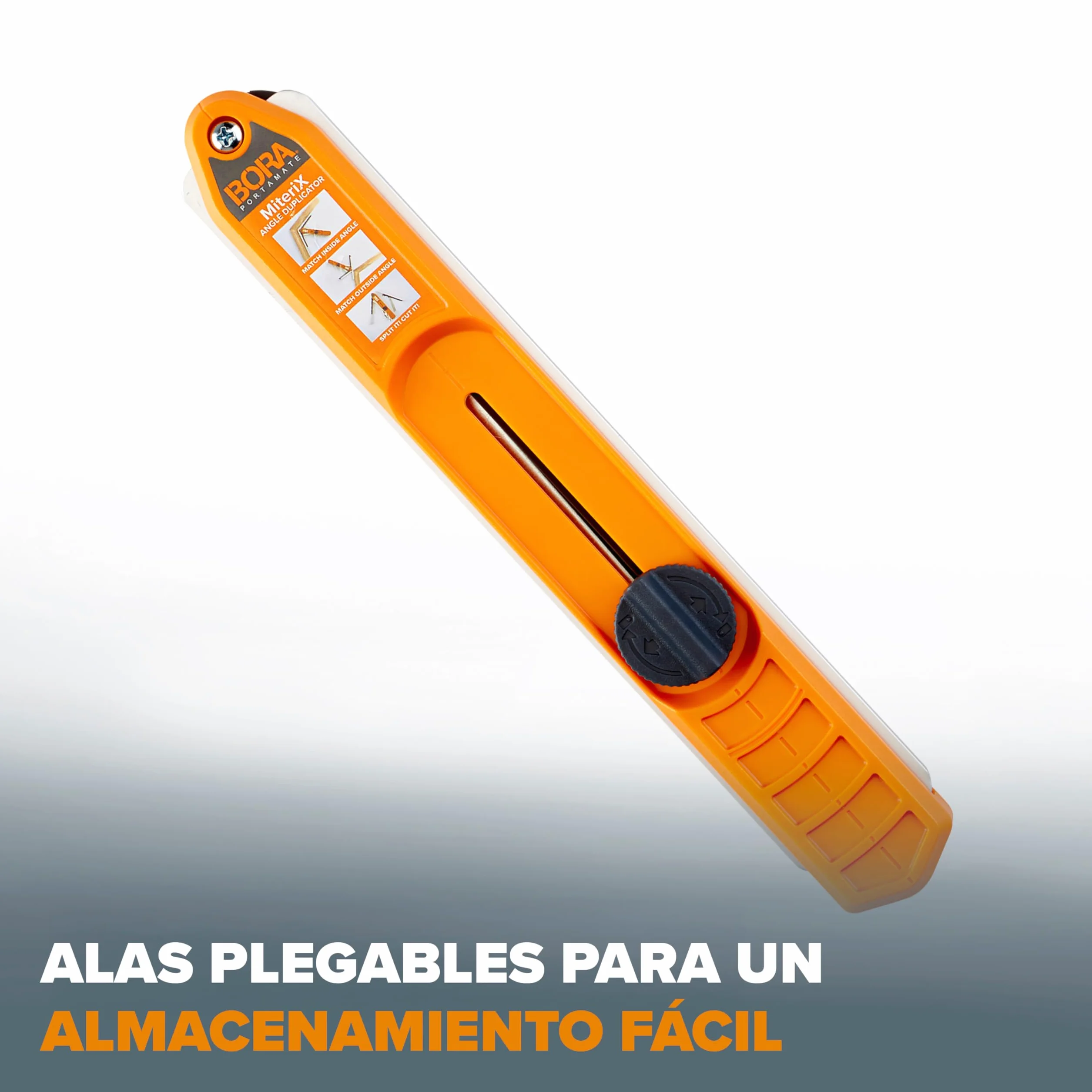 BORA MiteriX Medidor de Ángulos para Cortes de Inglete Precisos, Herramienta de Duplicación de Ángulos, Aluminio
