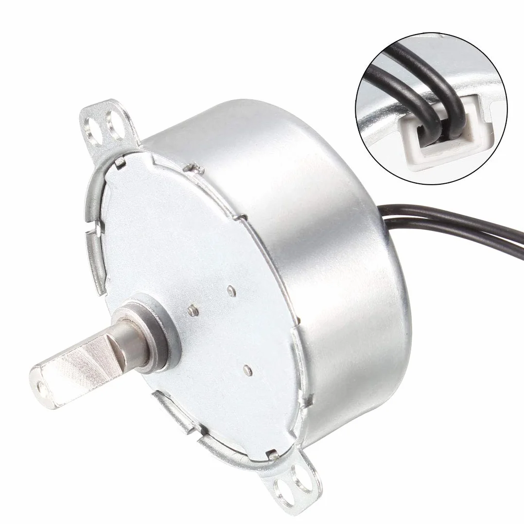 sourcing map Sincrónico Sincronizar Motor AC 220-240V 4W 10-12RPM/MIN 50-60Hz CCW para Hecho Mano, Modelo o Guía Motor