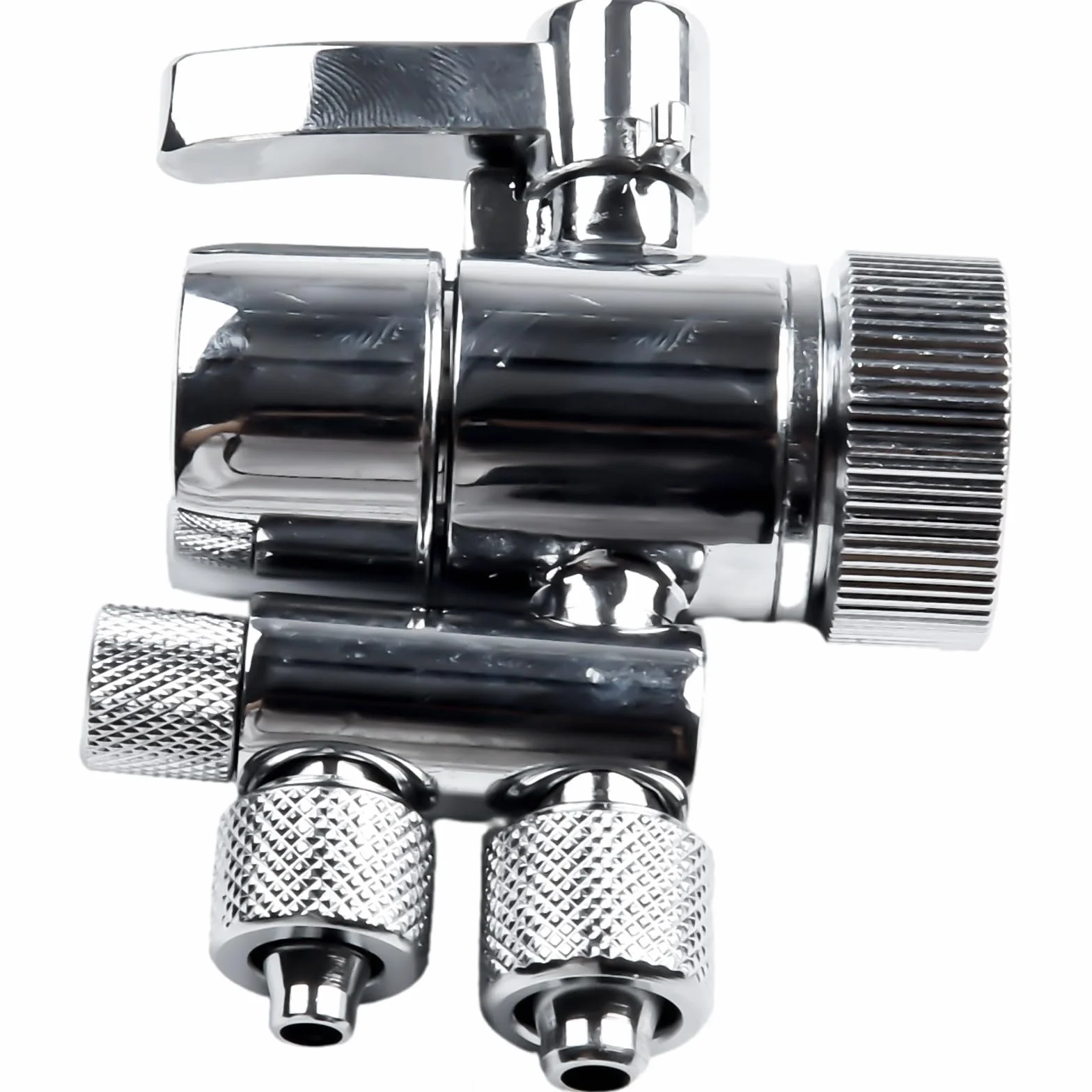 Válvula desviadora de filtro para Amway Espring, flujo bidireccional de 3/8 pulgadas y 5/16 pulgadas, mango de metal, se adapta a conexiones de grifo M22 x M24, compatible con sistema Ro de