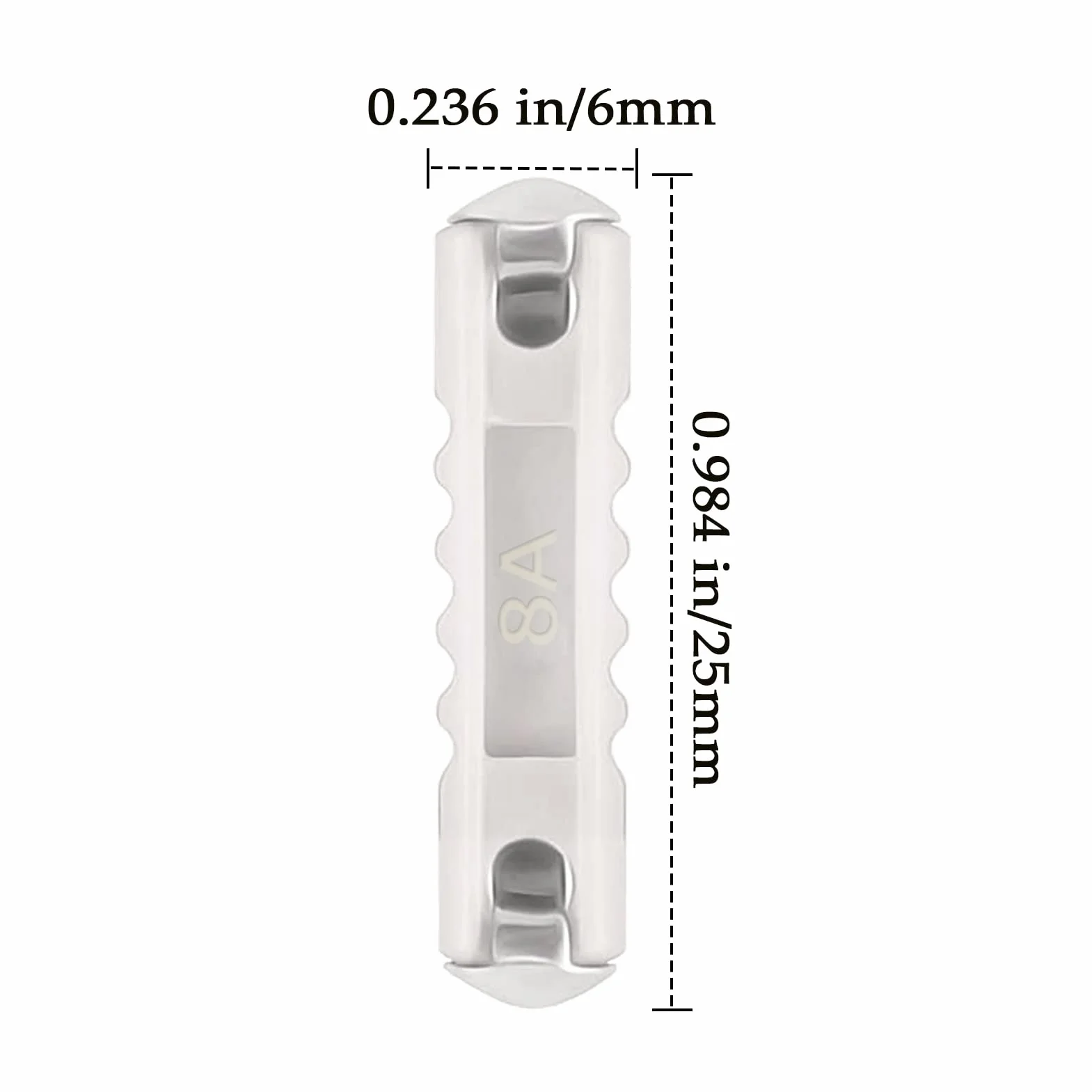 Fusibles Cerámicos de Coche Torpedo 5A 8A 10A 16A 20A 25A 30A 40A para Coches Clásicos