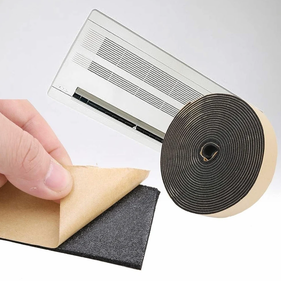 Cinta de Espuma, for Accesorios de Hardware Cinta Adhesiva de una Cara DIY Cinta de Sellado de Espuma autoadhesiva Cinta de Tira de Esponja for Aire Acondicionado, Armario, Armario