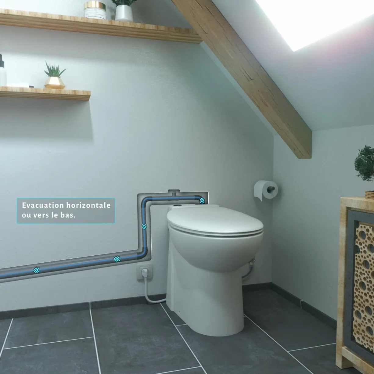 Start – WC triturador integrado – Fabricación francesa