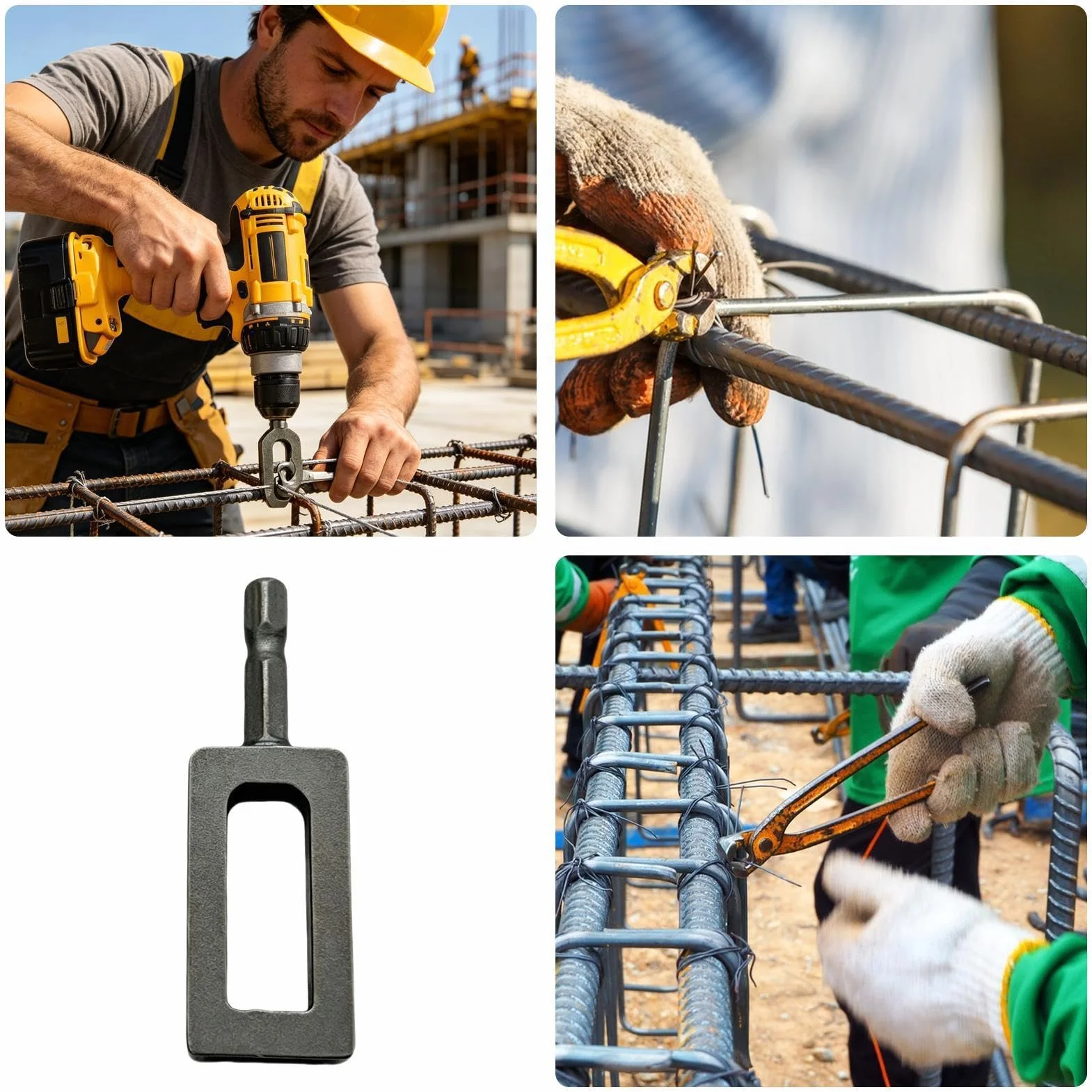 Broca de alambre de atar, herramienta de envoltura de cable hexagonal, dispositivo de torsión de alambre alimentado por taladro de 35G, accesorio de fijación de acero duradero, herramienta de red de