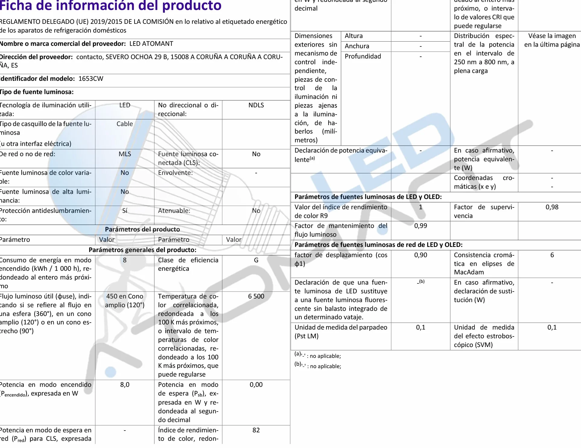 Pack 5x Luz de Emergencia LED Estanca 8W IP65 450 Lumenes 2 Horas Autonomía Impermeable