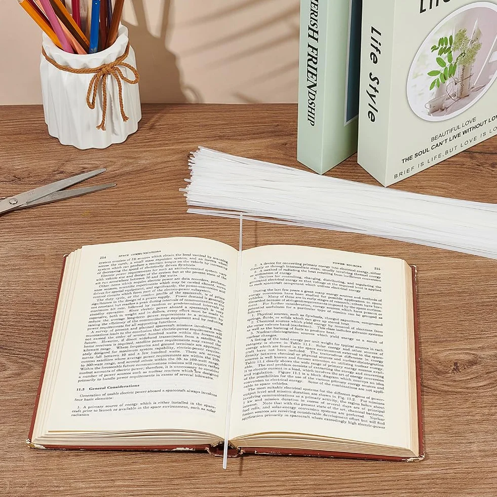 BENECREAT - Lote de 150 tiras de resina termofusible de 28,5 cm, 2 mm de ancho tiras de pegamento térmico blanco, para la reparación de encuadernación de libros, máquina de encuadernación