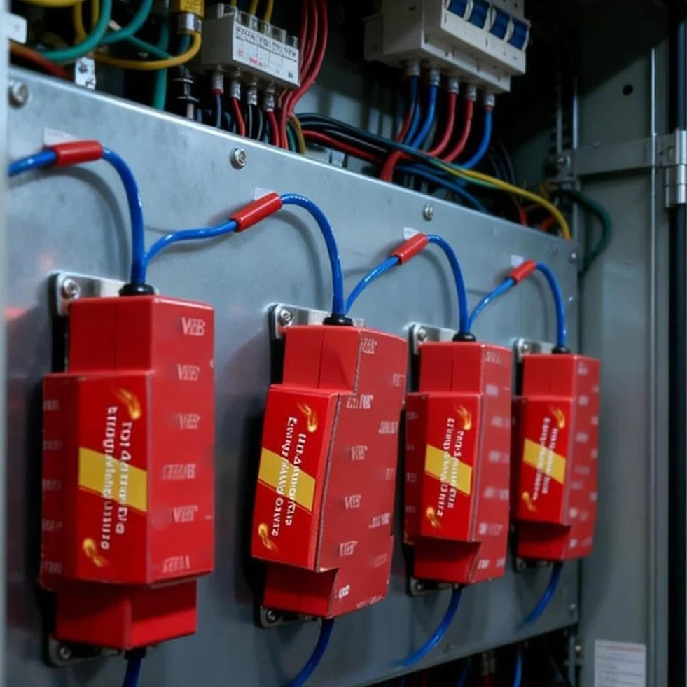 Extintor Cuadro Eléctrico Automático Aerosol para Panel Eléctrico Montaje Riel DIN Armarios (2PC)