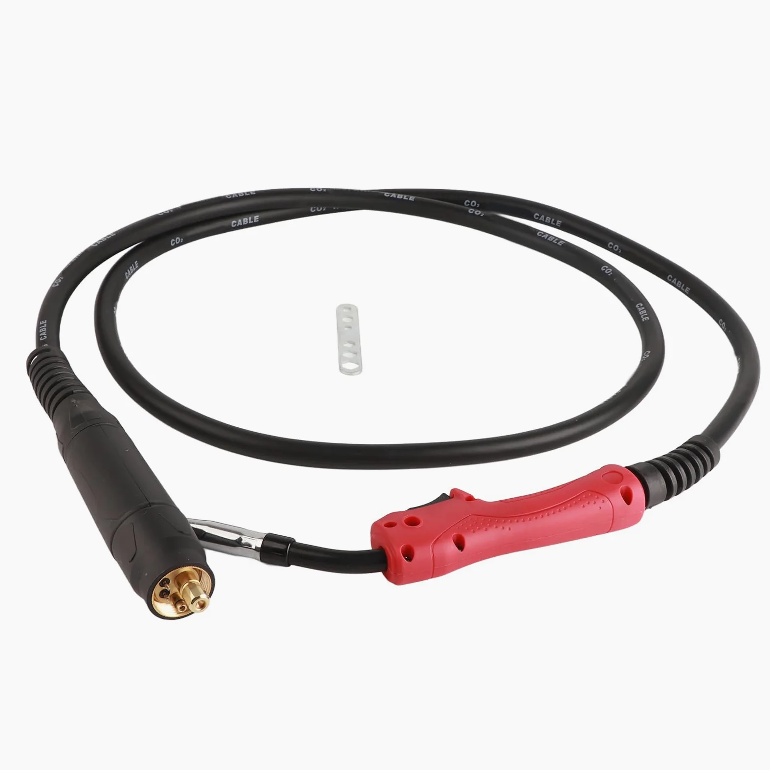 Akozon Soldadura MIG 180A 15AK con Cable Conector Europeo, Diseño Resistente Al Calor y Refrigerado por Aire, de Goma Ergonómico para Máquinas de Soldar 150A 250A