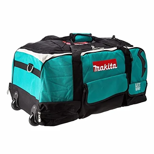 Makita Bolsa de herramientas acolchada 66 cm azul con ruedas y asa telescópica