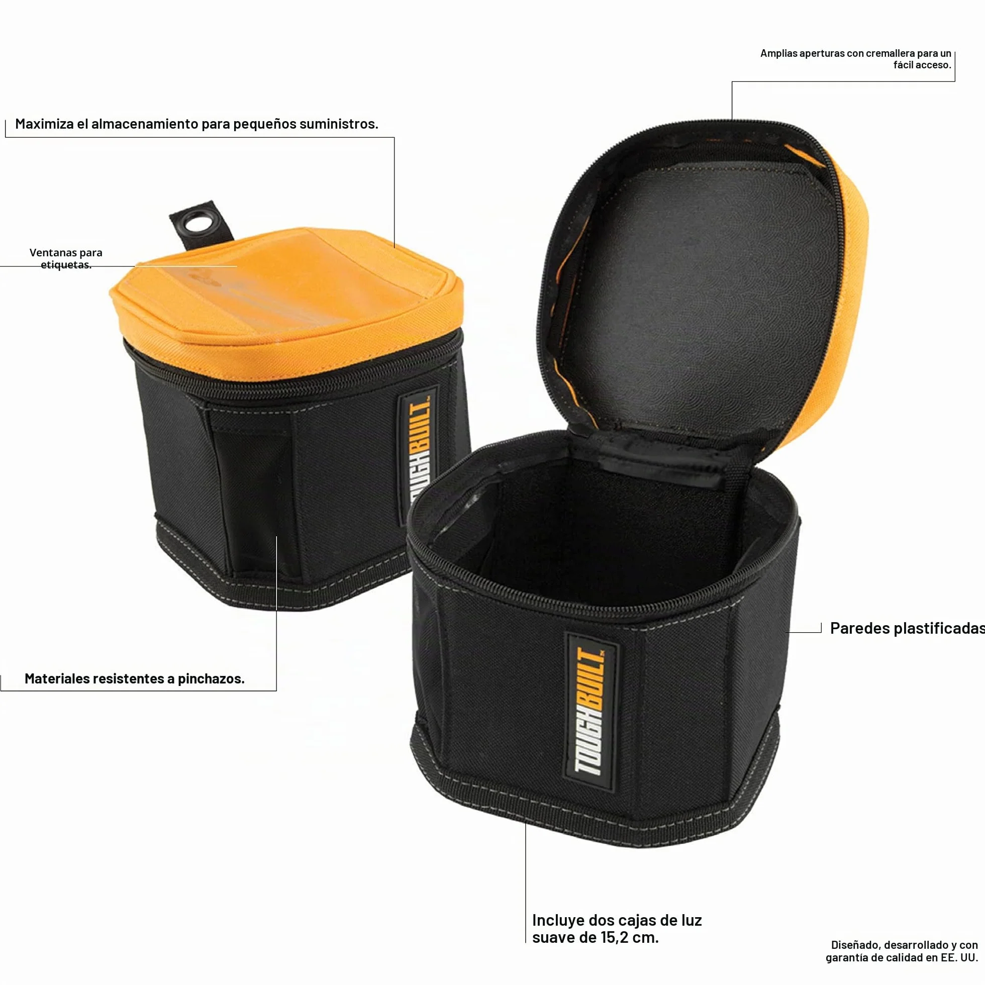 ToughBuilt TB-192-A2 SoftBox Cube (Pack de 2), Paquete de 2