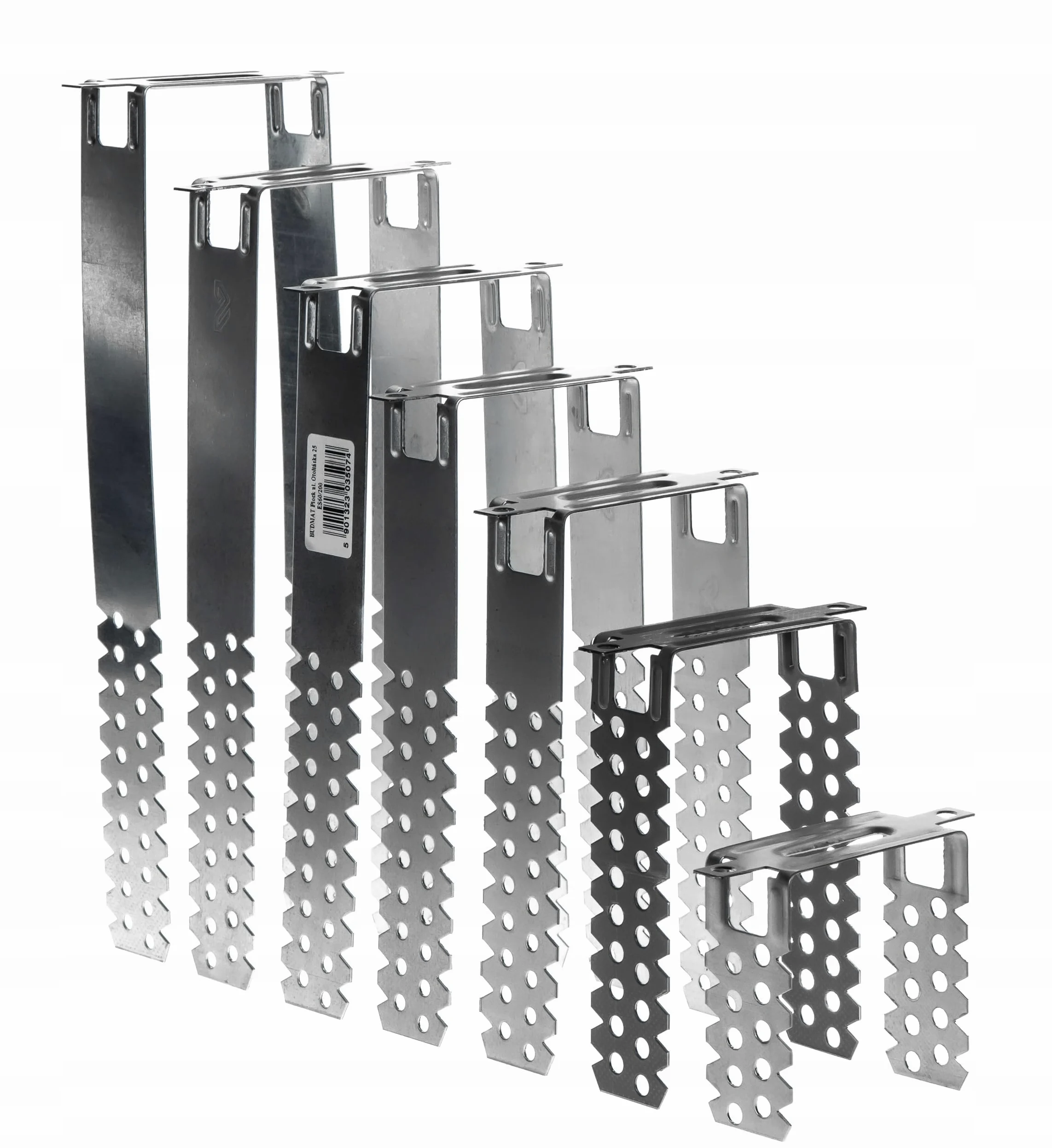 Knauf 100 colgadores directos de metal para techo, 75/125/175/225 mm, 0,8 mm (ES60/125 (125 mm)