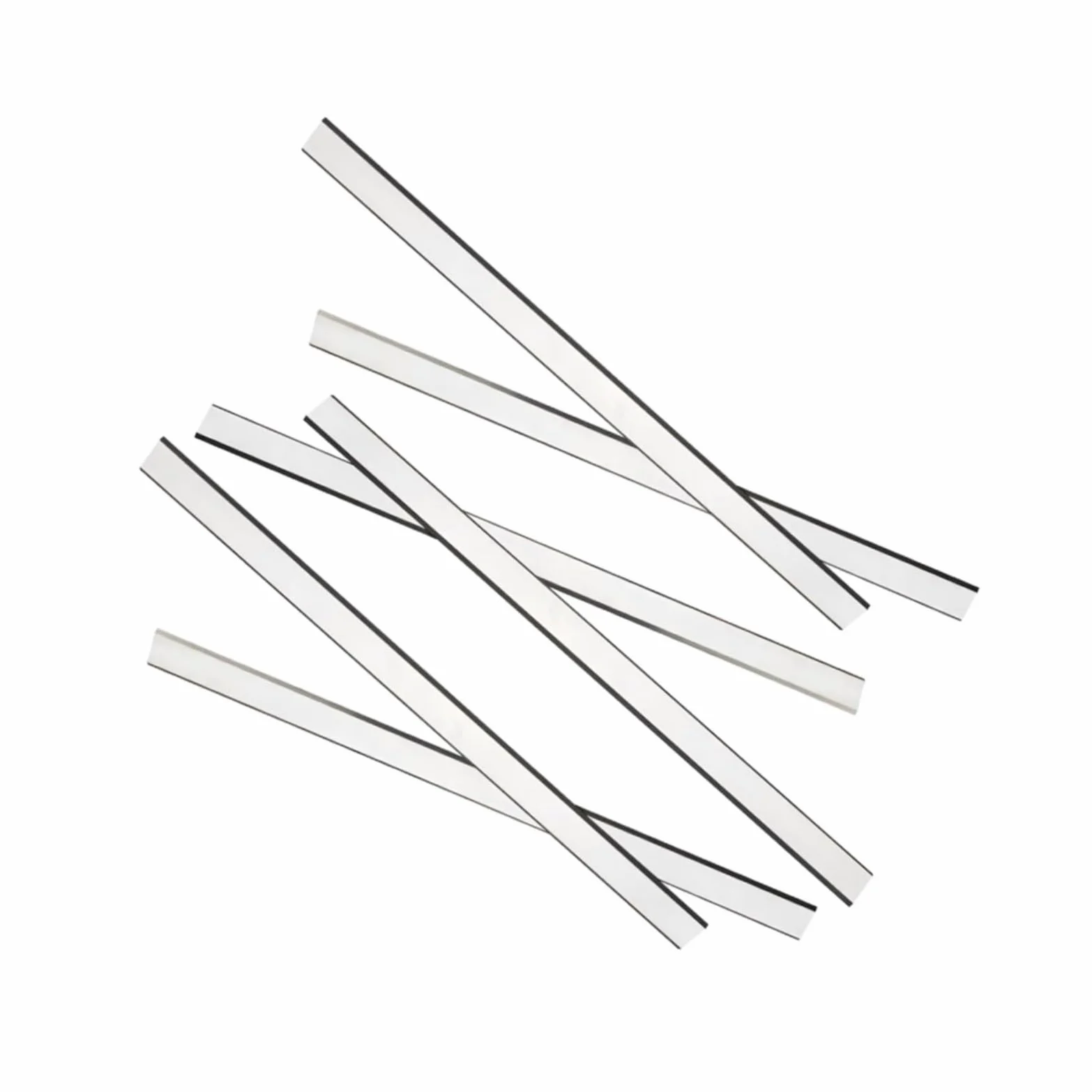 Cuchillas cepilladoras, 6 piezas, 12 x 0,75 x 0,06 pulgadas, cuchillas cepilladoras, 300 x 19 x 1,7 mm, cuchillas cepilladoras de doble filo de repuesto gruesas y afiladas for carpintería