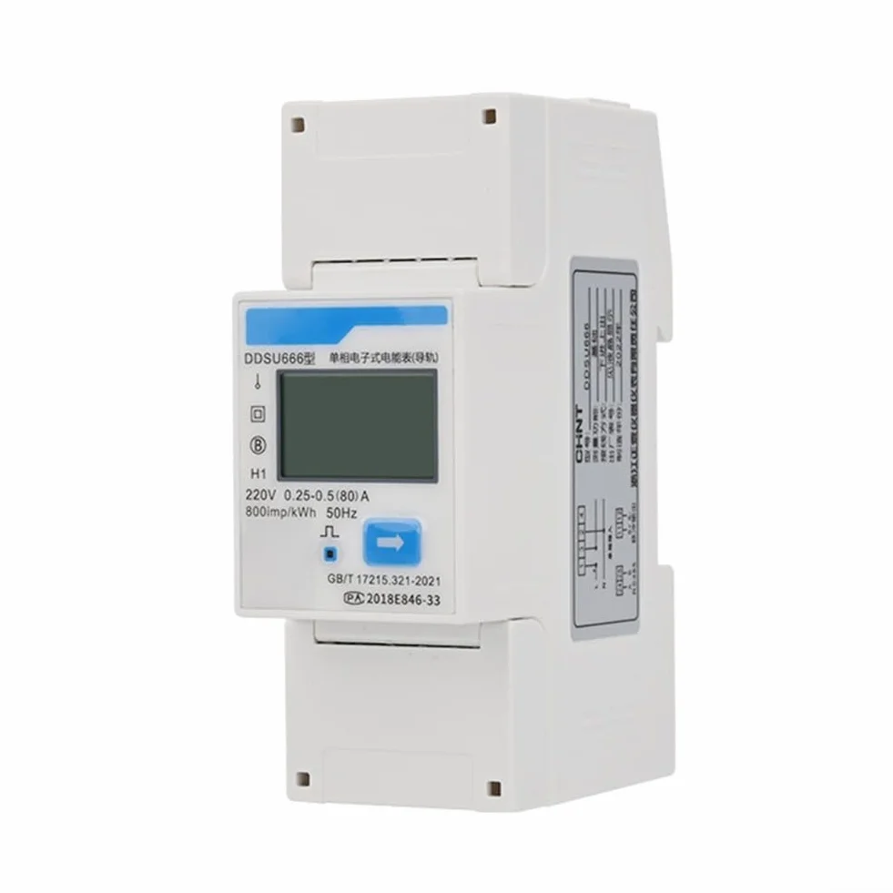 Para Smart Energy Meter DDSU666 monofásico RS485 para monitoreo de uso de electricidad residencial y comercial