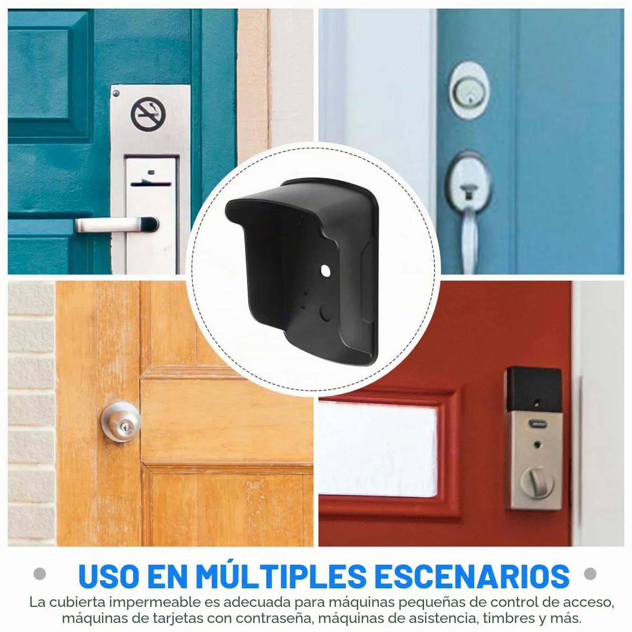 Angoily Cubierta De Lluvia para Máquina De Control De Acceso Protector Impermeable para Timbre E Intercomunicador Fácil Instalación 6.7X4.1X3.1 Pulgadas para Exteriores