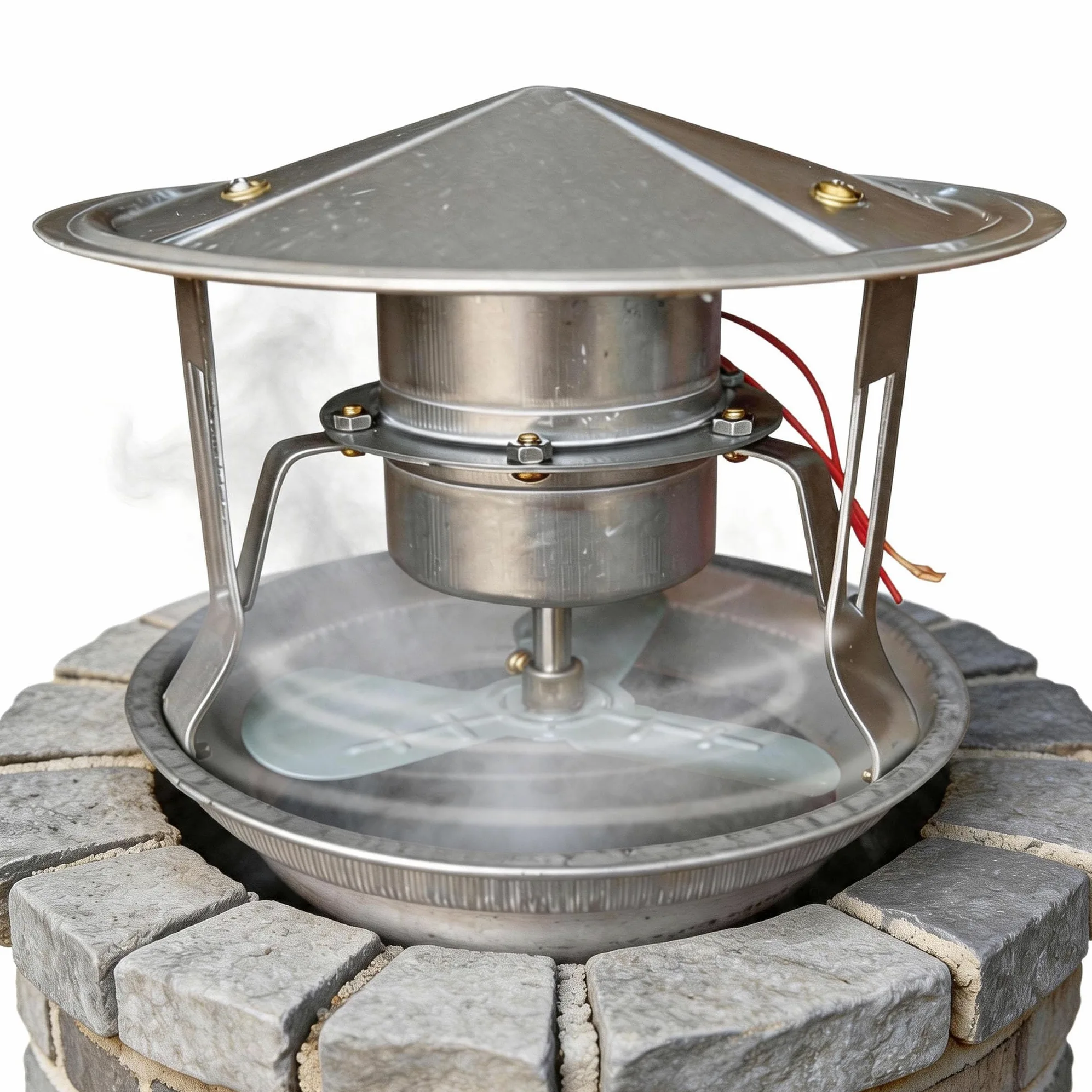 Extractor de Humos, 40W Ventilador de Tubo de Escape Ventilador de Chimenea Gases de Escape 12,5-17cm Máquina de Humo Silenciosa, Ventilador de Tiro Inducido para Chimenea
