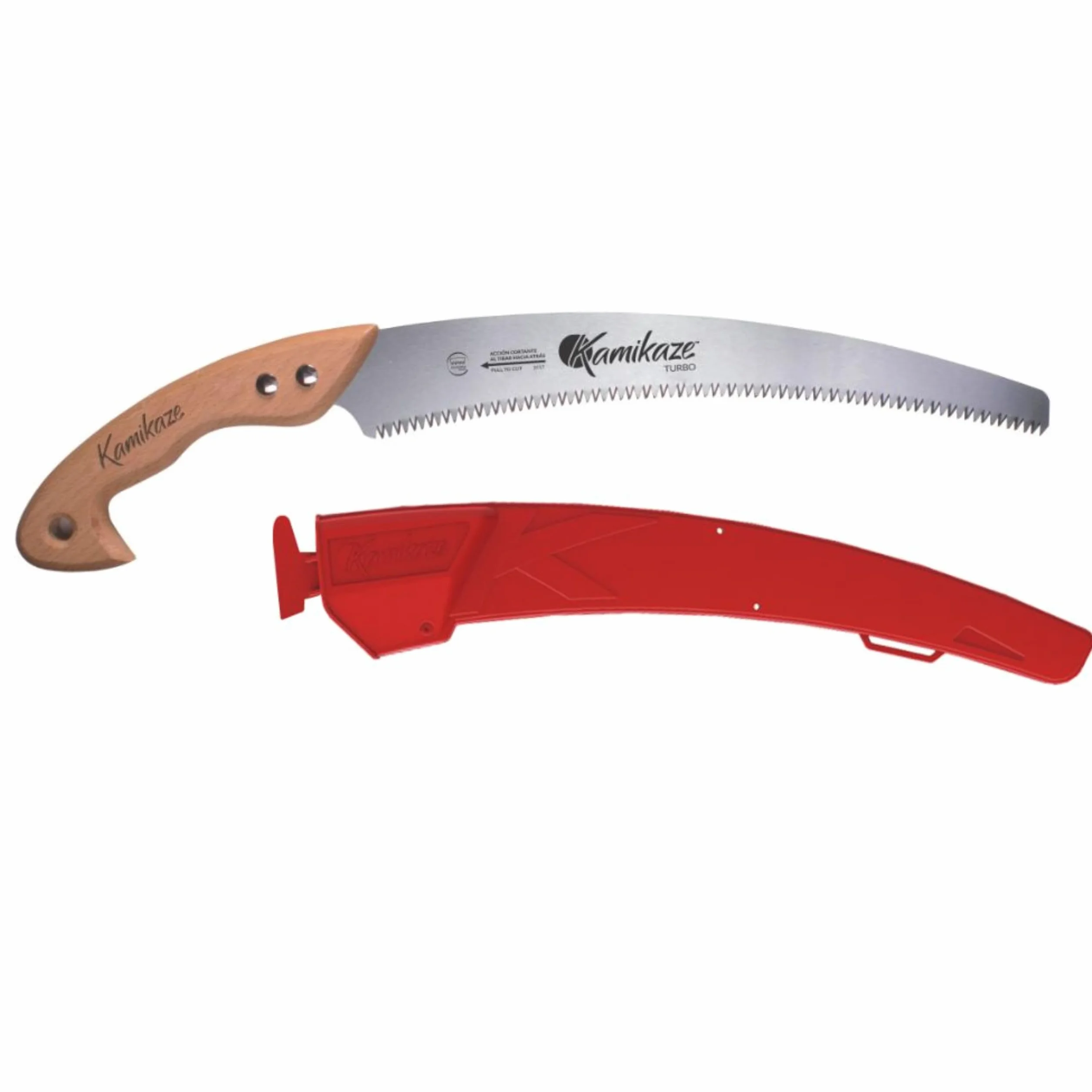 KAMIKAZE Sierra de Poda Curva W-330H 330mm SK-4 Acero Carbono Alta Durabilidad