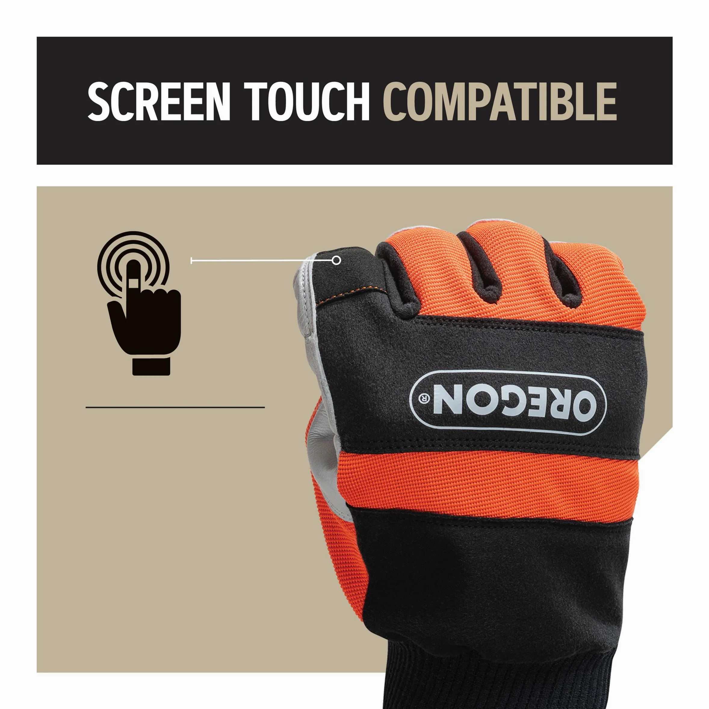 Oregon Guantes de Motosierra Anticorte, Protección de las Dos Manos – Talla XL