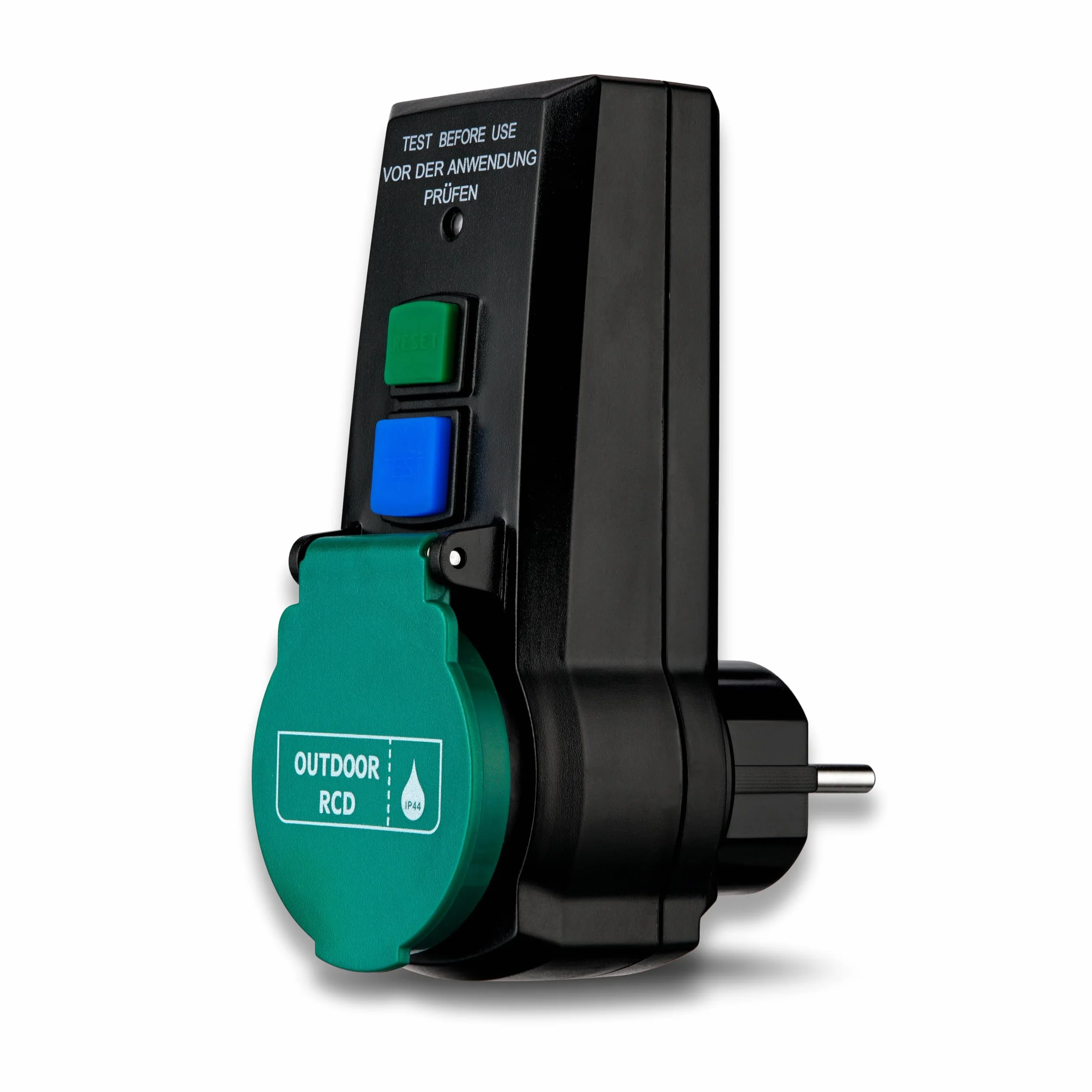 REV 0515494555 Enchufe DI, disyuntor, tiempo de activación 30 ms, 3600 W, negro