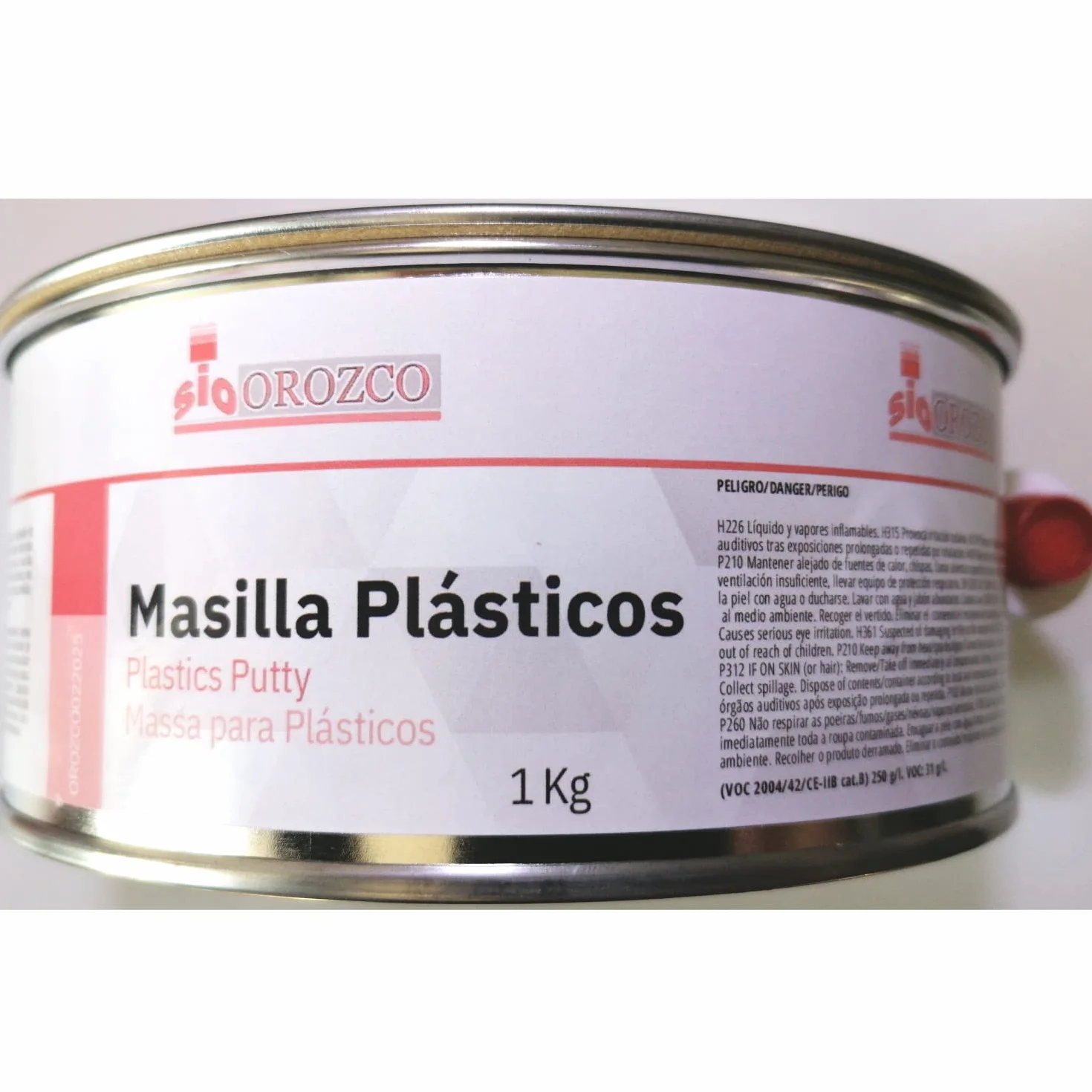 SIO Masilla Reparadora para Plásticos 1 kg – Masilla Profesional para Reparación de Paragolpes, ABS, PVC y Carrocería – Masilla de Relleno para Taller de Chapa y Pintura Automoción