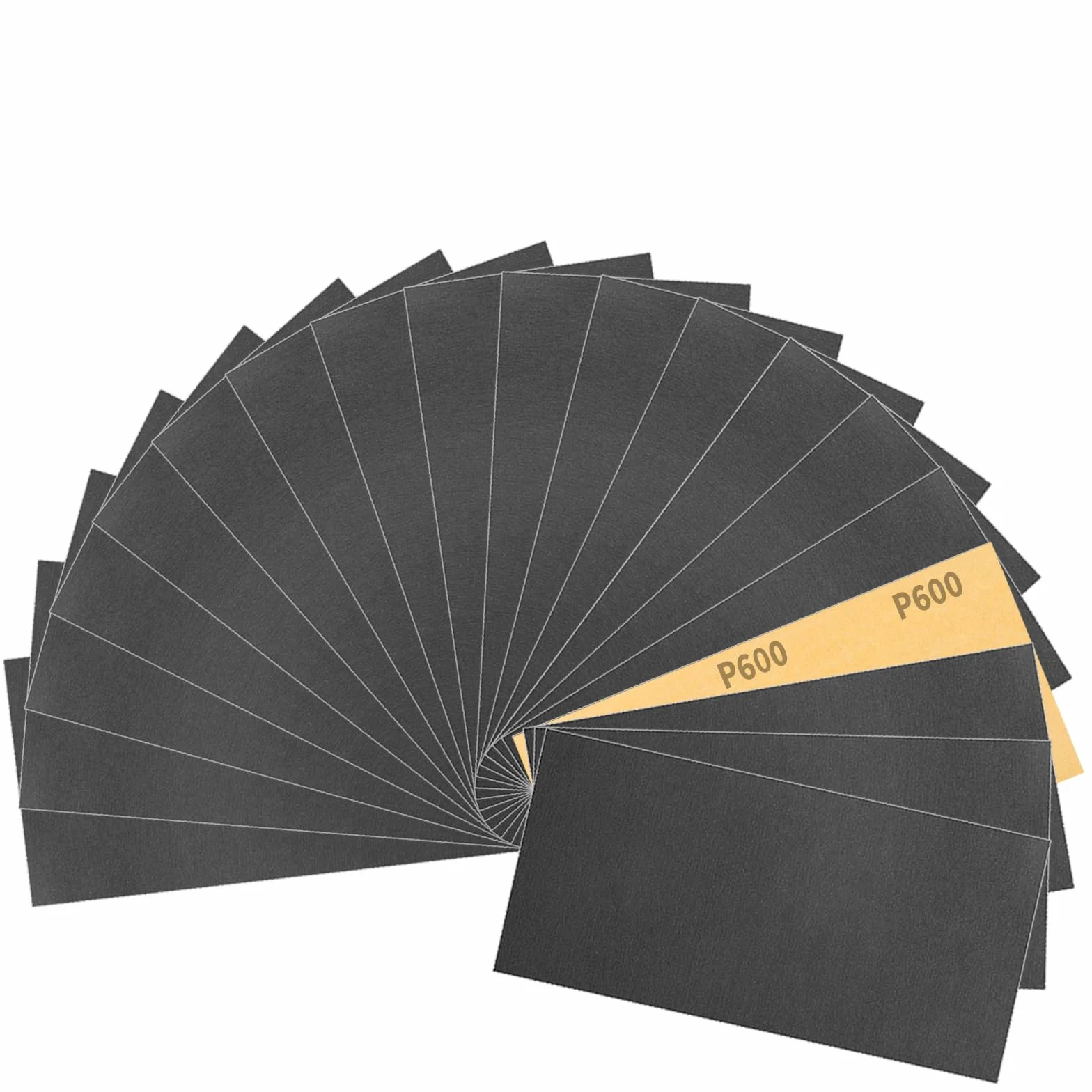 93x230mm Papel de Lija Resistente al Agua, 30 Piezas de Lija para Uso en Húmedo y en Seco, Grano 600, para Trabajar la Madera, Desincrustar Metales y Preparar Superficies.