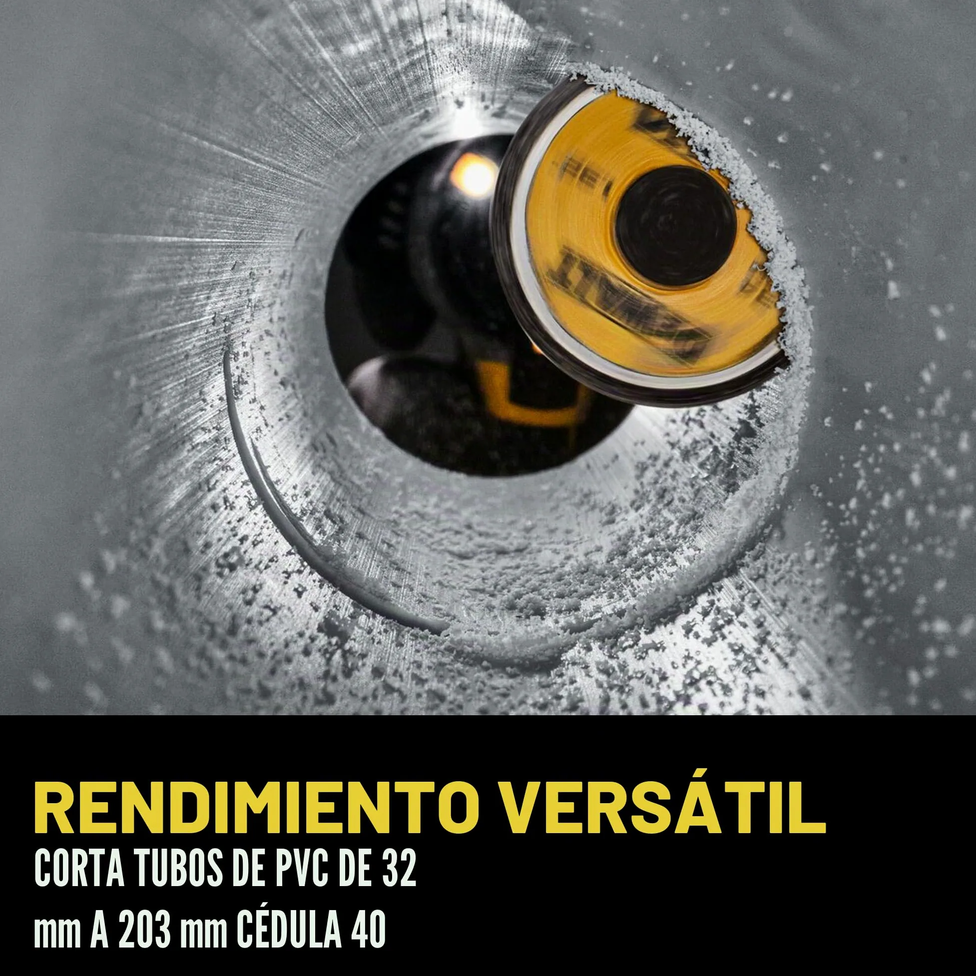 DEWALT Impact Connect - Cortador de tuberías, cortador de PVC, rueda de corte de grano de diamante (DWAIPCIR)
